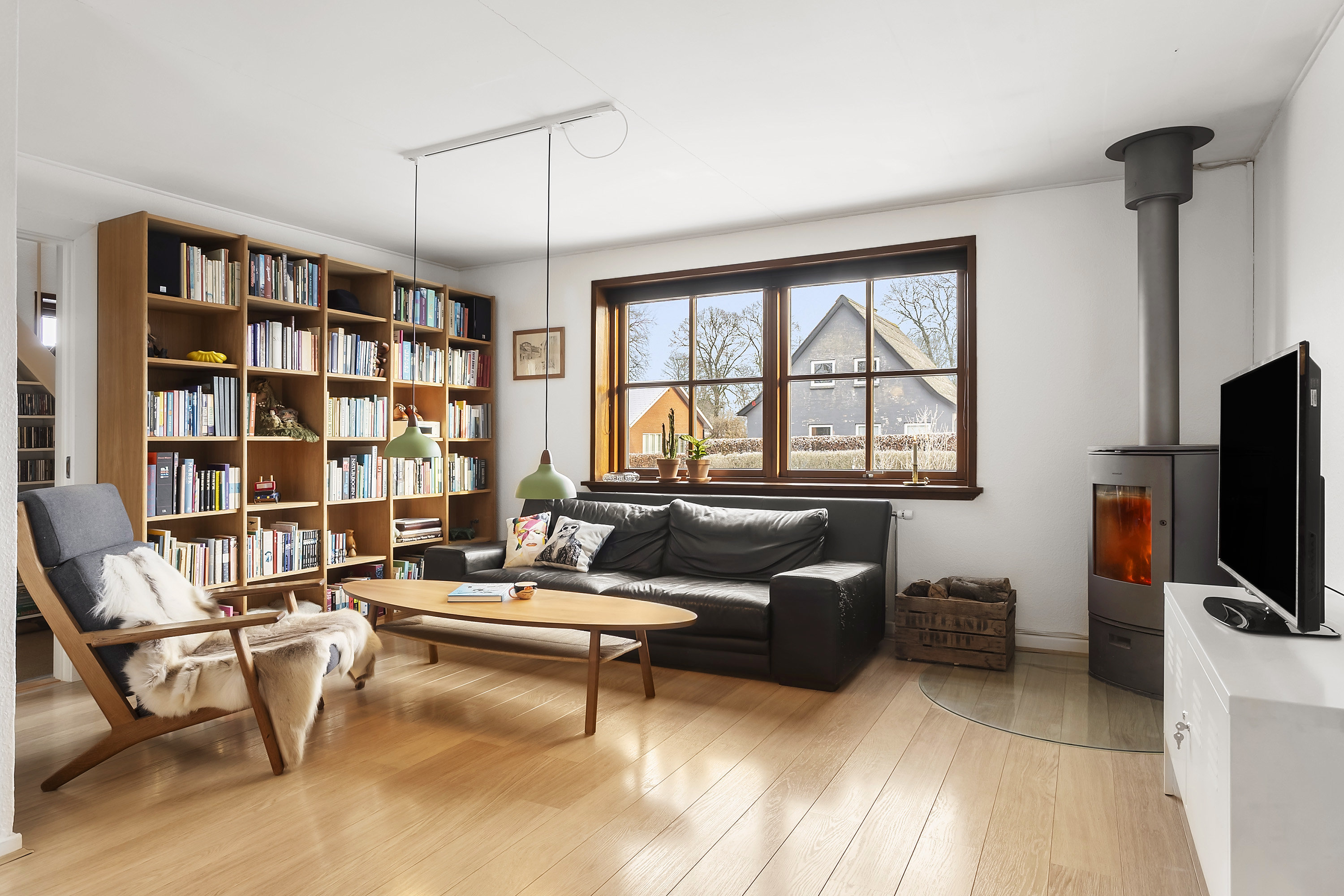 Fremhævet stue billede i fuldskærmstilstand. Billede af Tværgade 9, 6621 Gesten