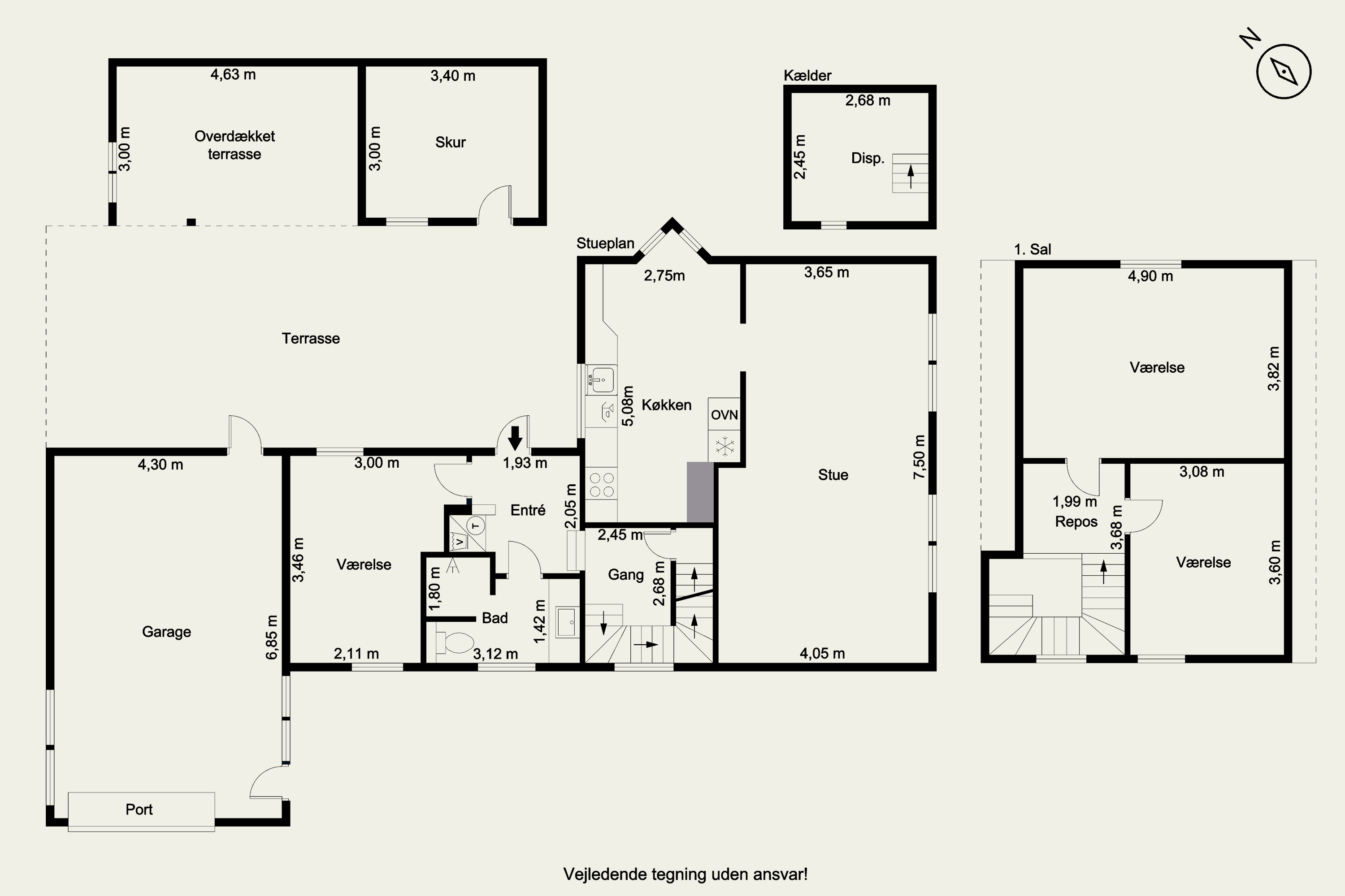 Plantegninger billede af Bredgade 20, 9440 Aabybro