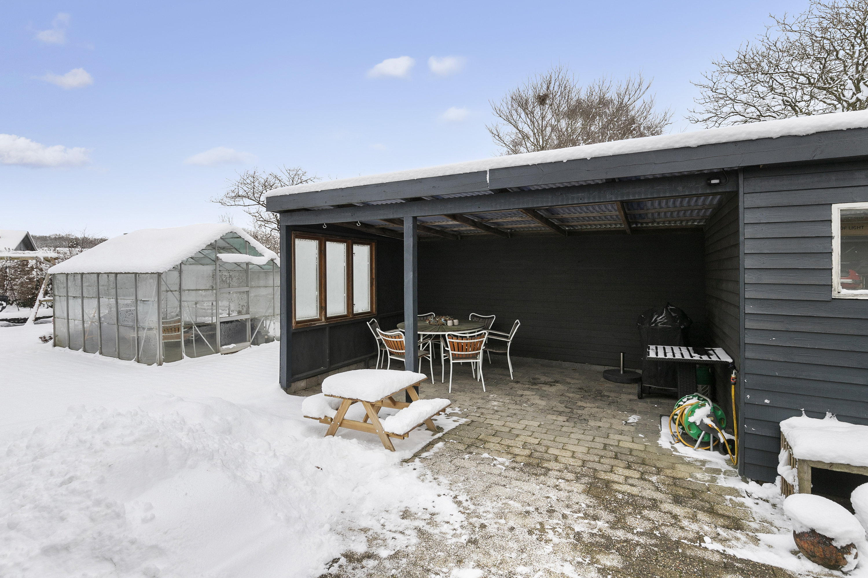 Fremhævet overdækket terrasse billede i fuldskærmstilstand. Billede af Bredgade 20, 9440 Aabybro