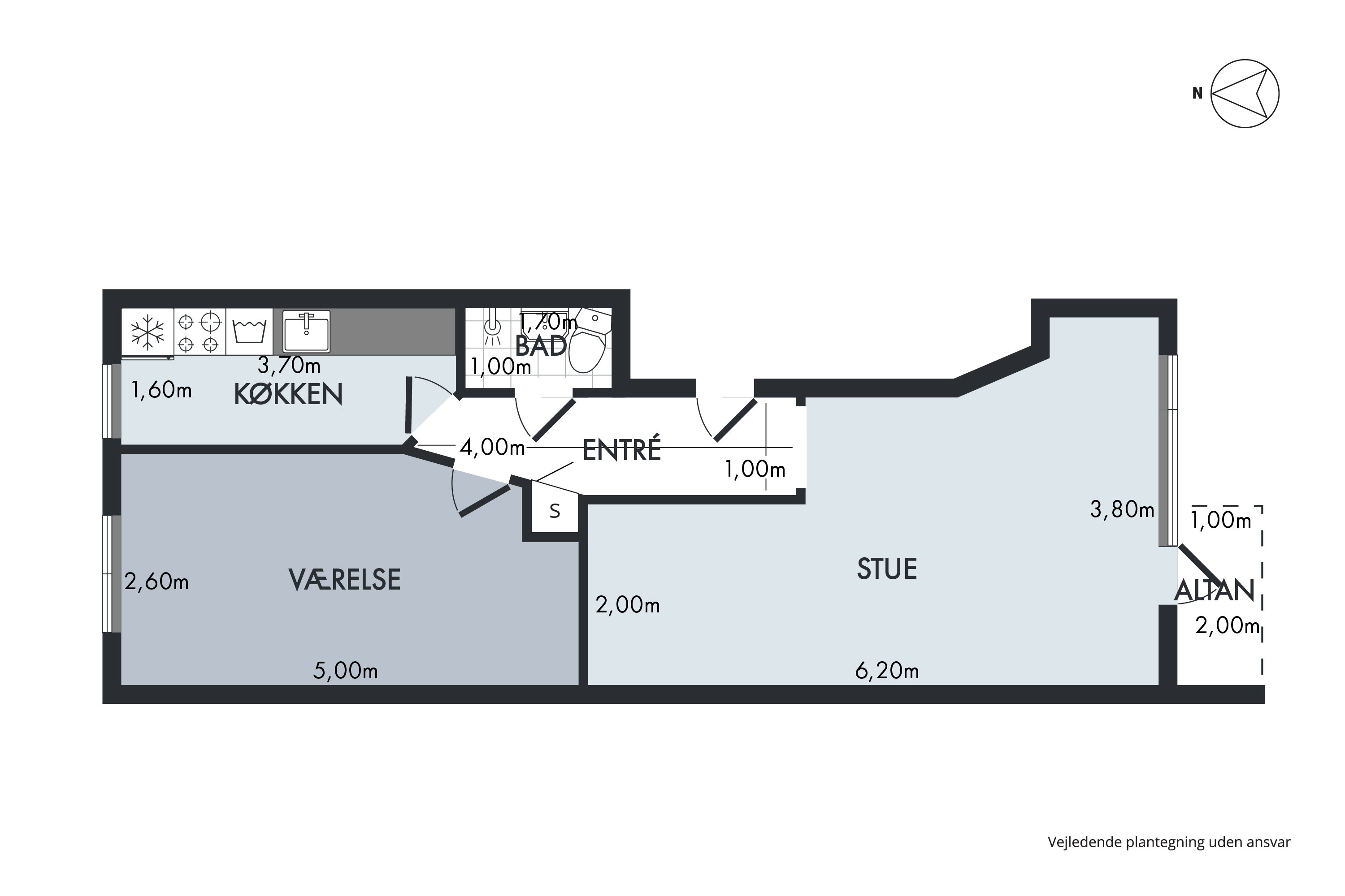 Plantegninger billede af Folehaven 126, 1. tv., 2500 Valby