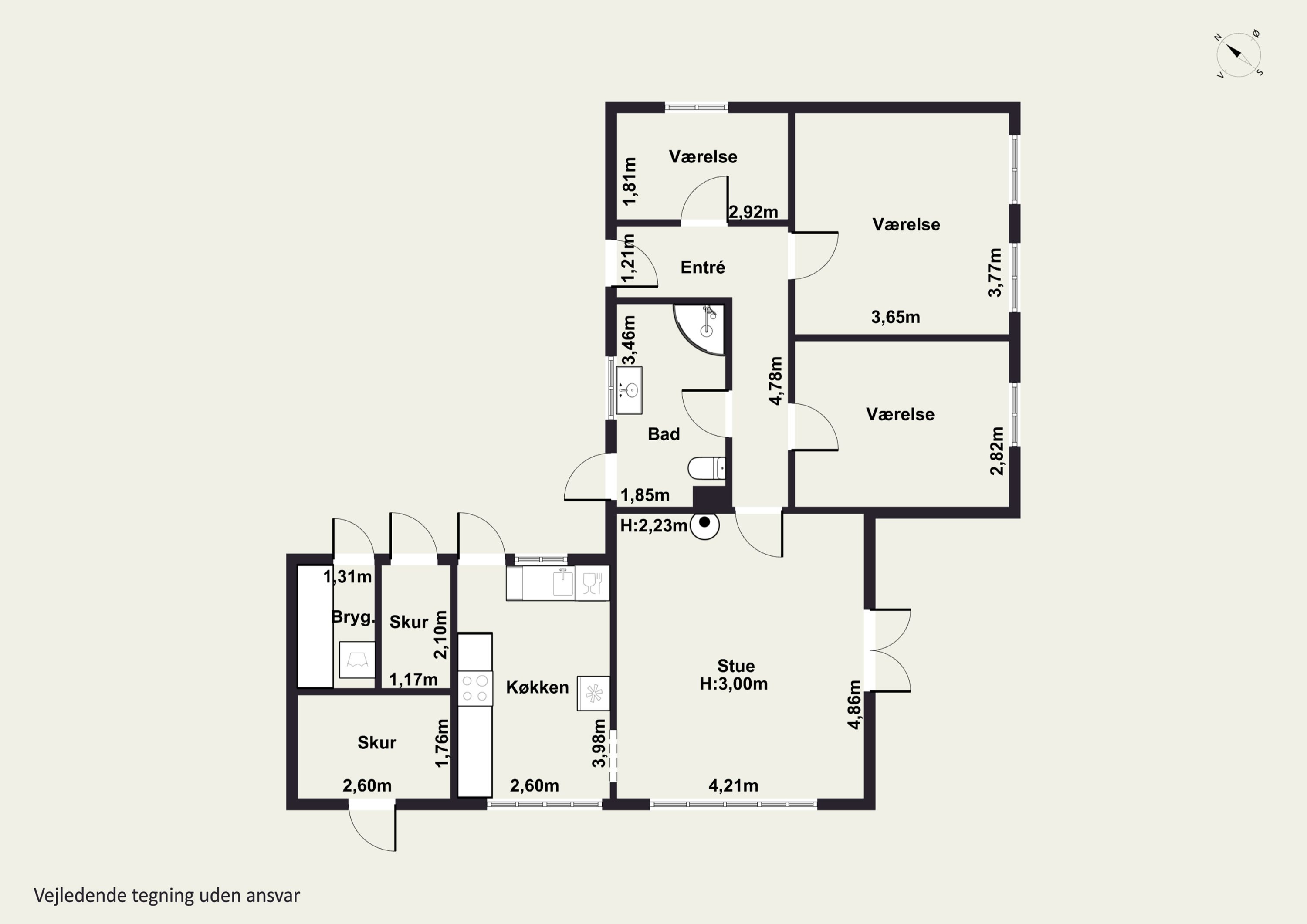 Plantegninger billede af Mejsevænget 1, 4581 Rørvig