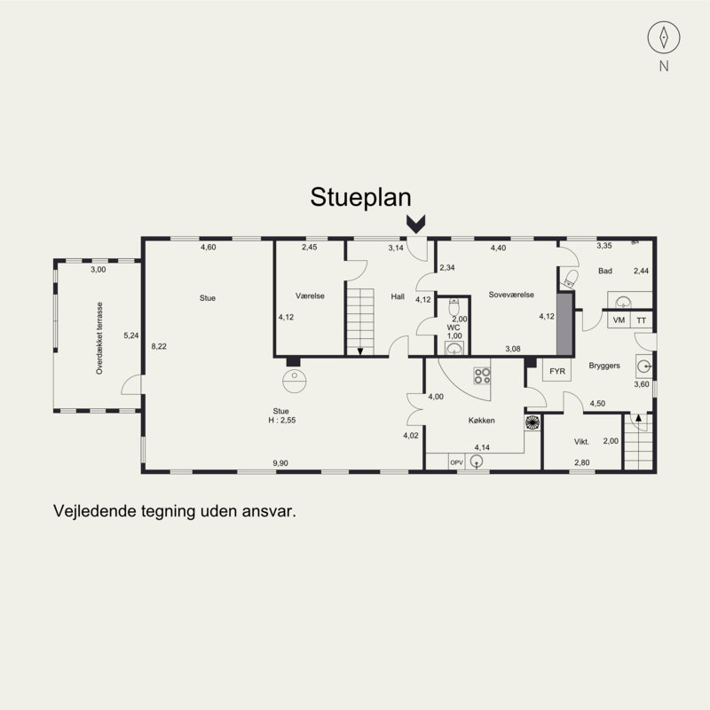 Plantegninger billede af Blichersvej 25, Over Randlev, 8300 Odder