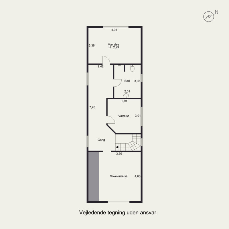 Plantegninger billede af Tværvej 4, 8783 Hornsyld