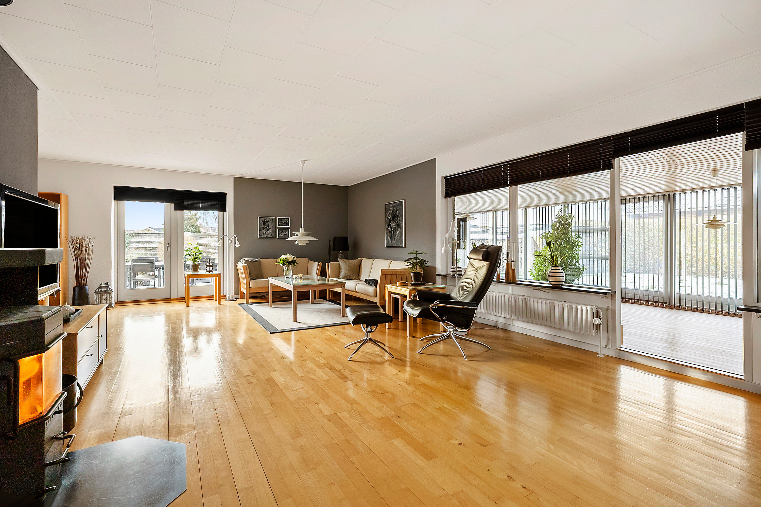 Fremhævet stue billede i fuldskærmstilstand. Billede af Thorsvej 15, 4220 Korsør