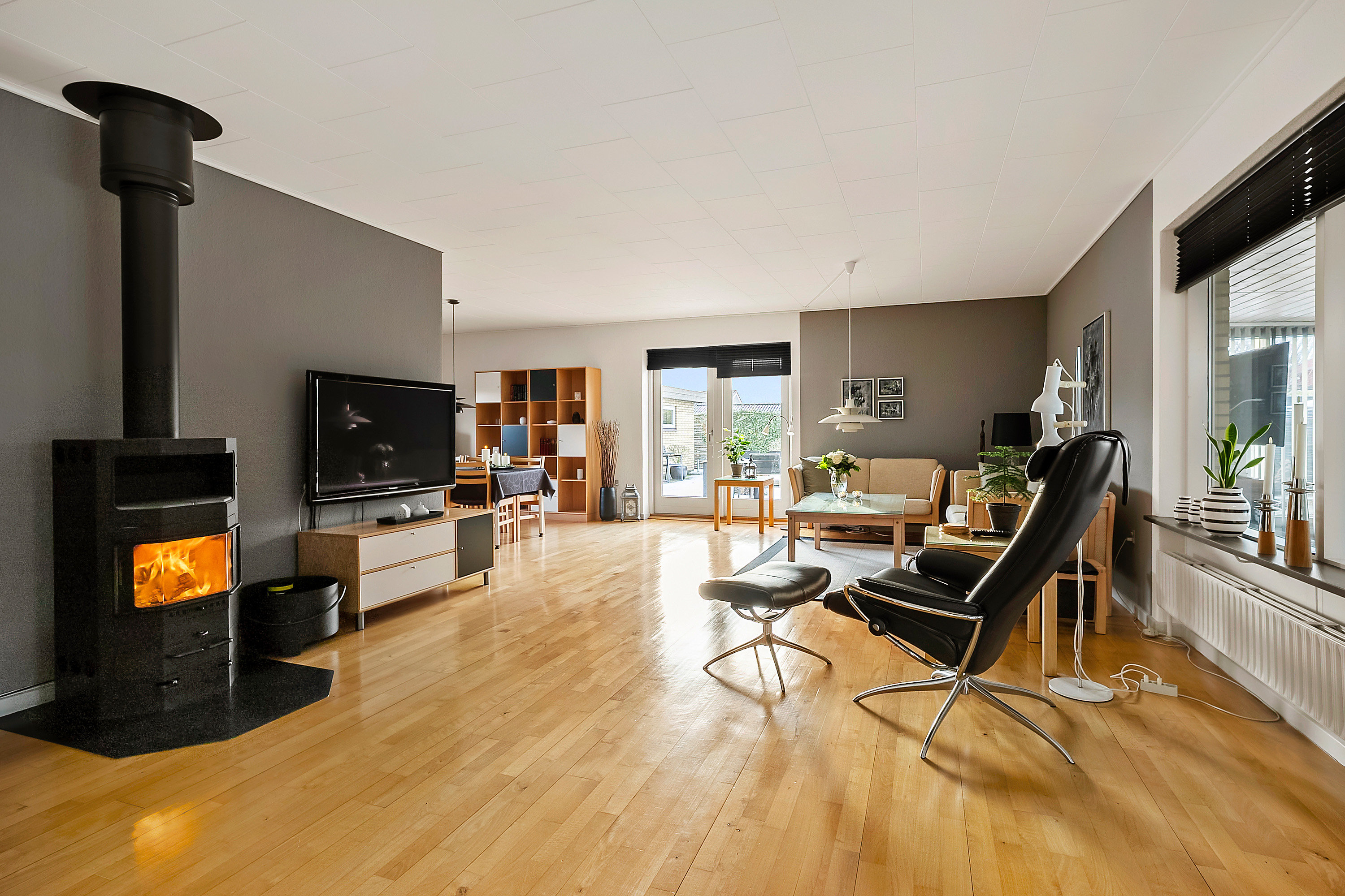 Fremhævet stue billede i fuldskærmstilstand. Billede af Thorsvej 15, 4220 Korsør