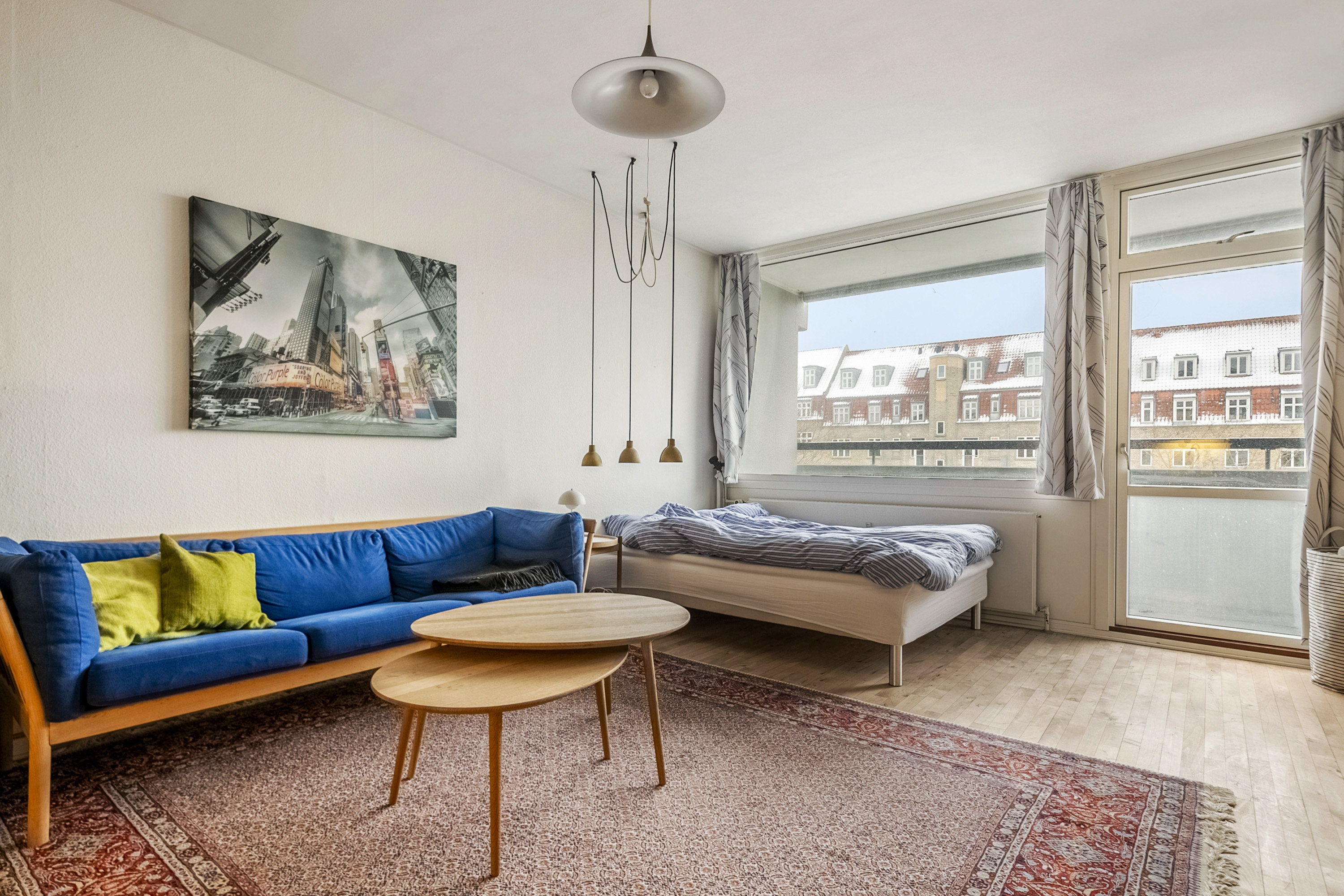 Fremhævet stue billede i fuldskærmstilstand. Billede af Edouard Suensons Gade 4, 3. b., Trøjborg , 8200 Aarhus N