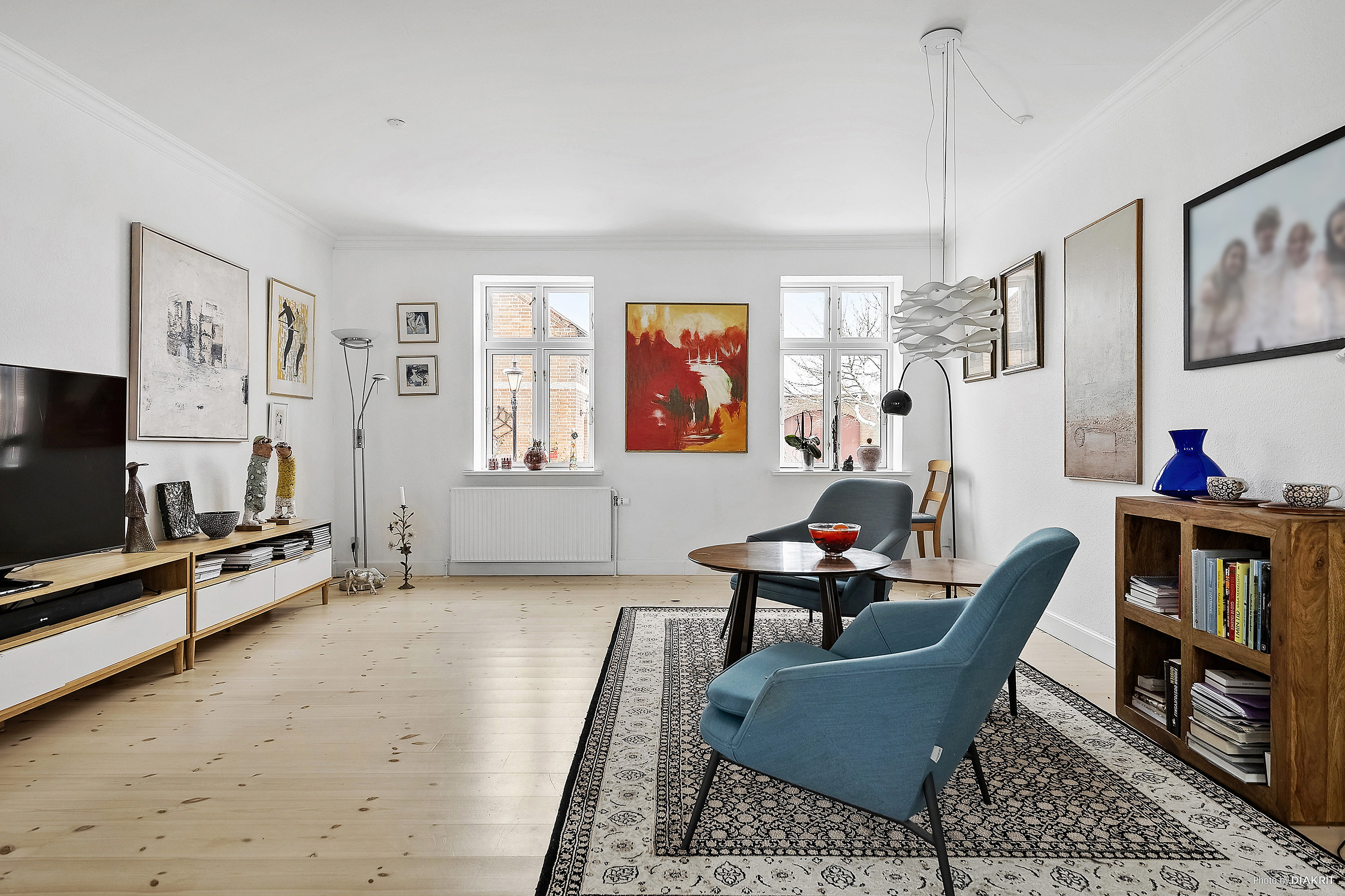 Fremhævet stue billede i fuldskærmstilstand. Billede af Blichersvej 25, Over Randlev, 8300 Odder