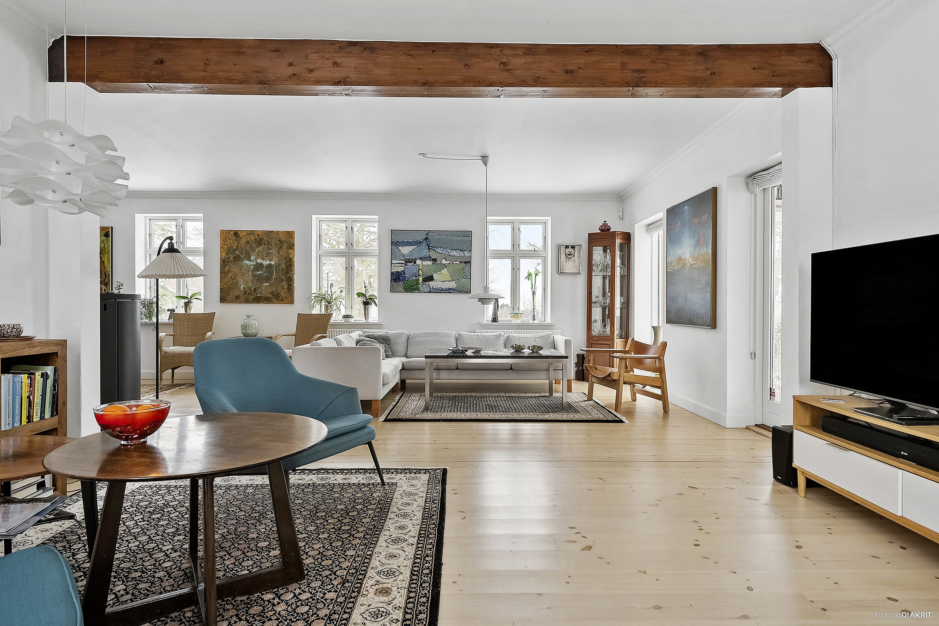 Fremhævet stue billede i fuldskærmstilstand. Billede af Blichersvej 25, Over Randlev, 8300 Odder