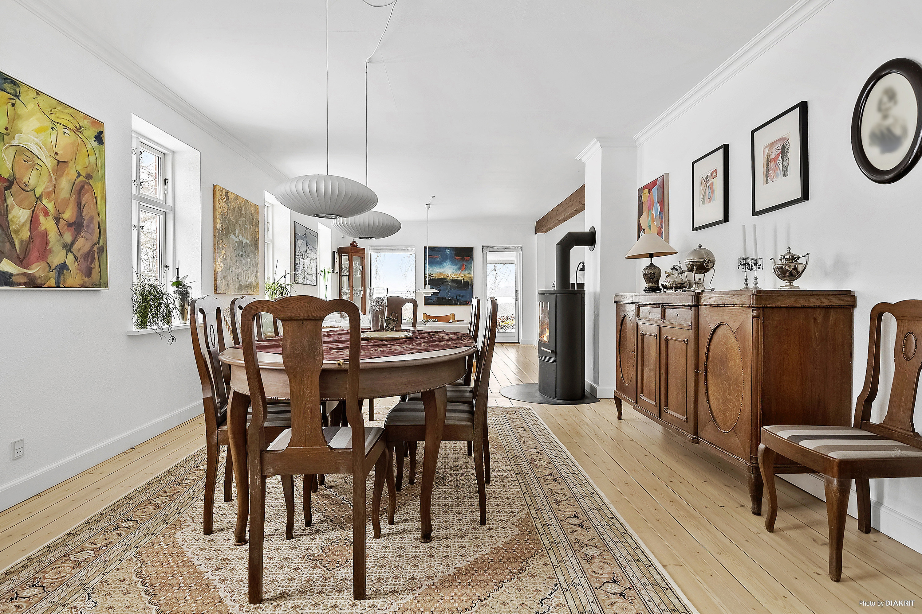 Fremhævet spisestue billede i fuldskærmstilstand. Billede af Blichersvej 25, Over Randlev, 8300 Odder