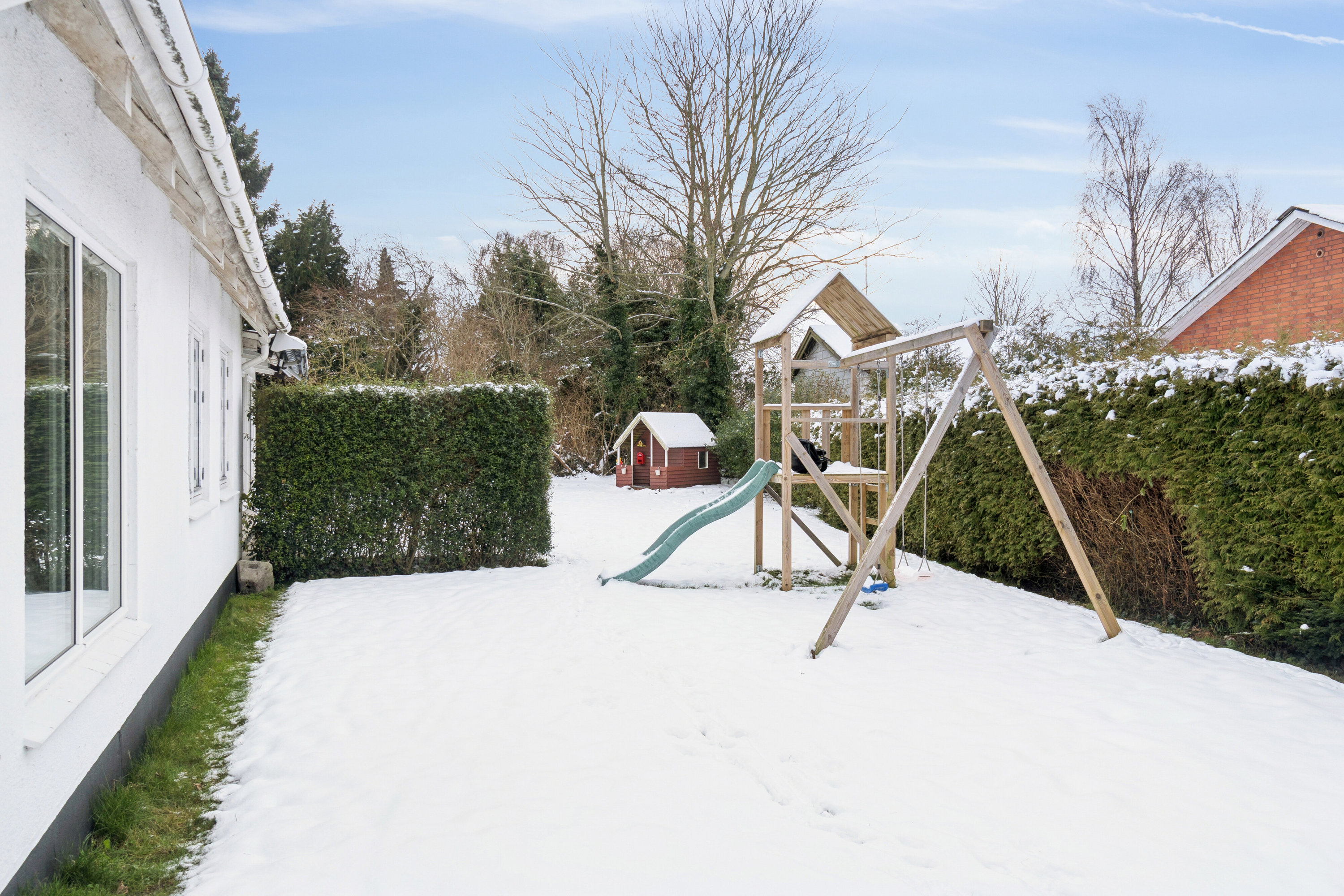 Fremhævet udendørs billede i fuldskærmstilstand. Billede af Birkevej 1, Ubby, 4490 Jerslev Sjælland