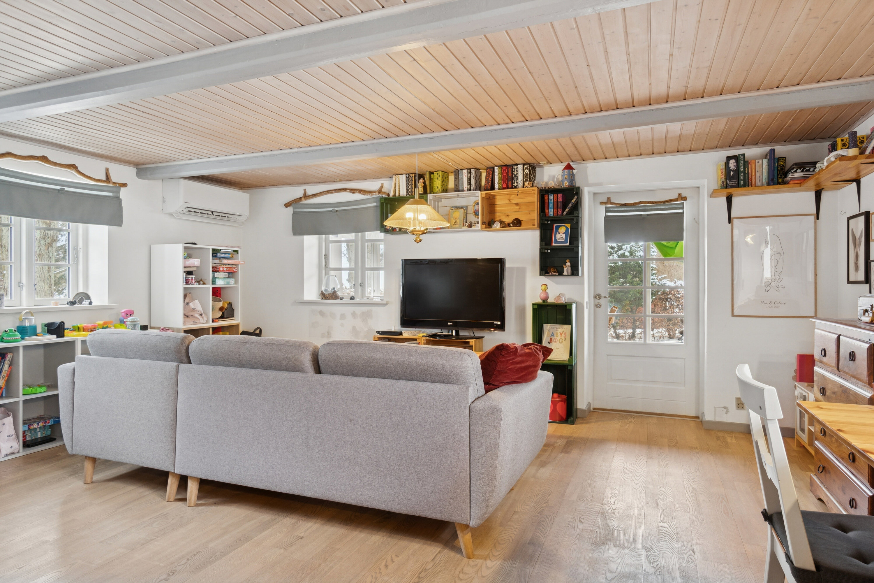 Fremhævet stue billede i fuldskærmstilstand. Billede af Nederlandsvej 12, Gelsted, 4160 Herlufmagle