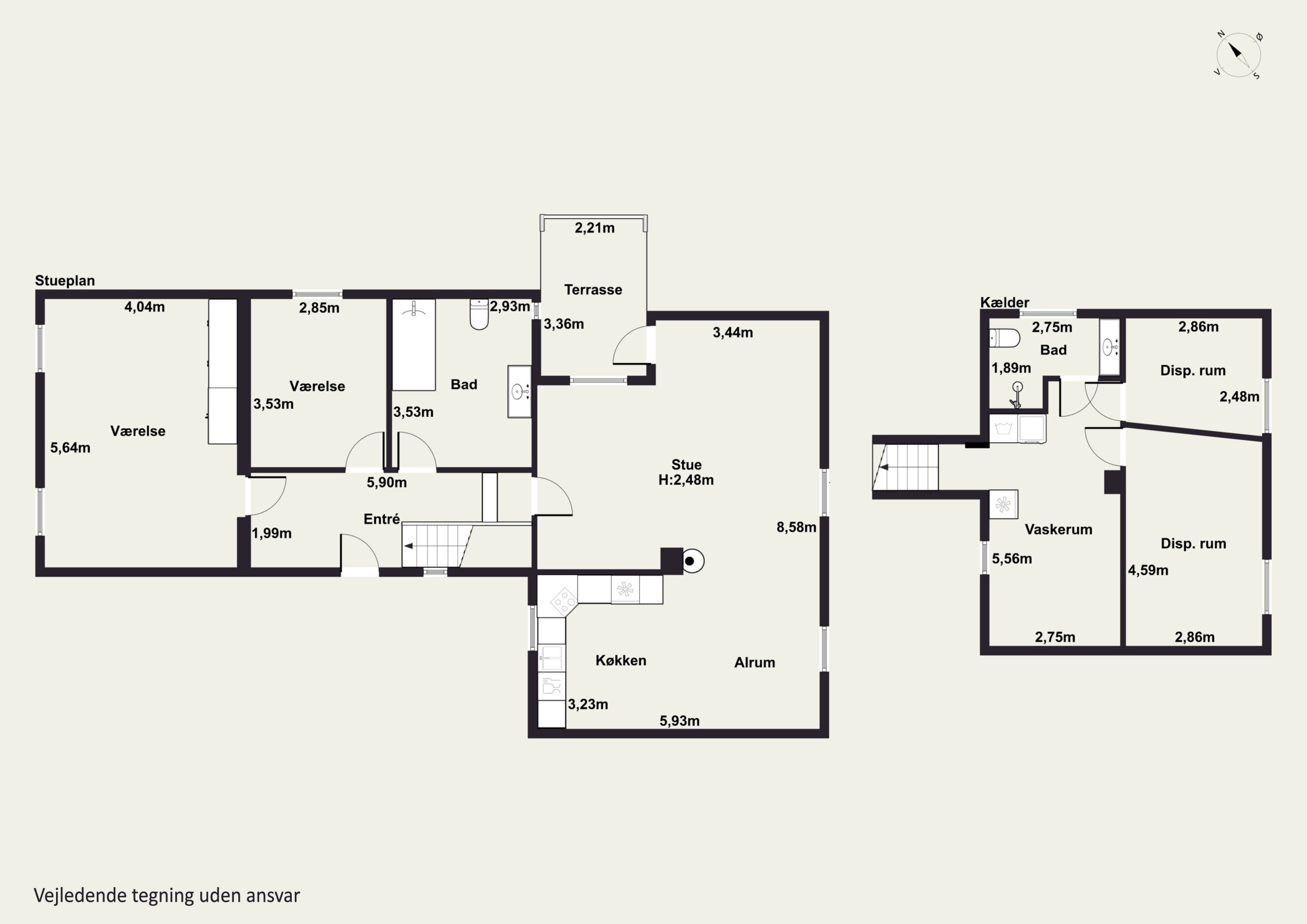 Plantegninger billede af Margrethelundsvej 1, 5700 Svendborg