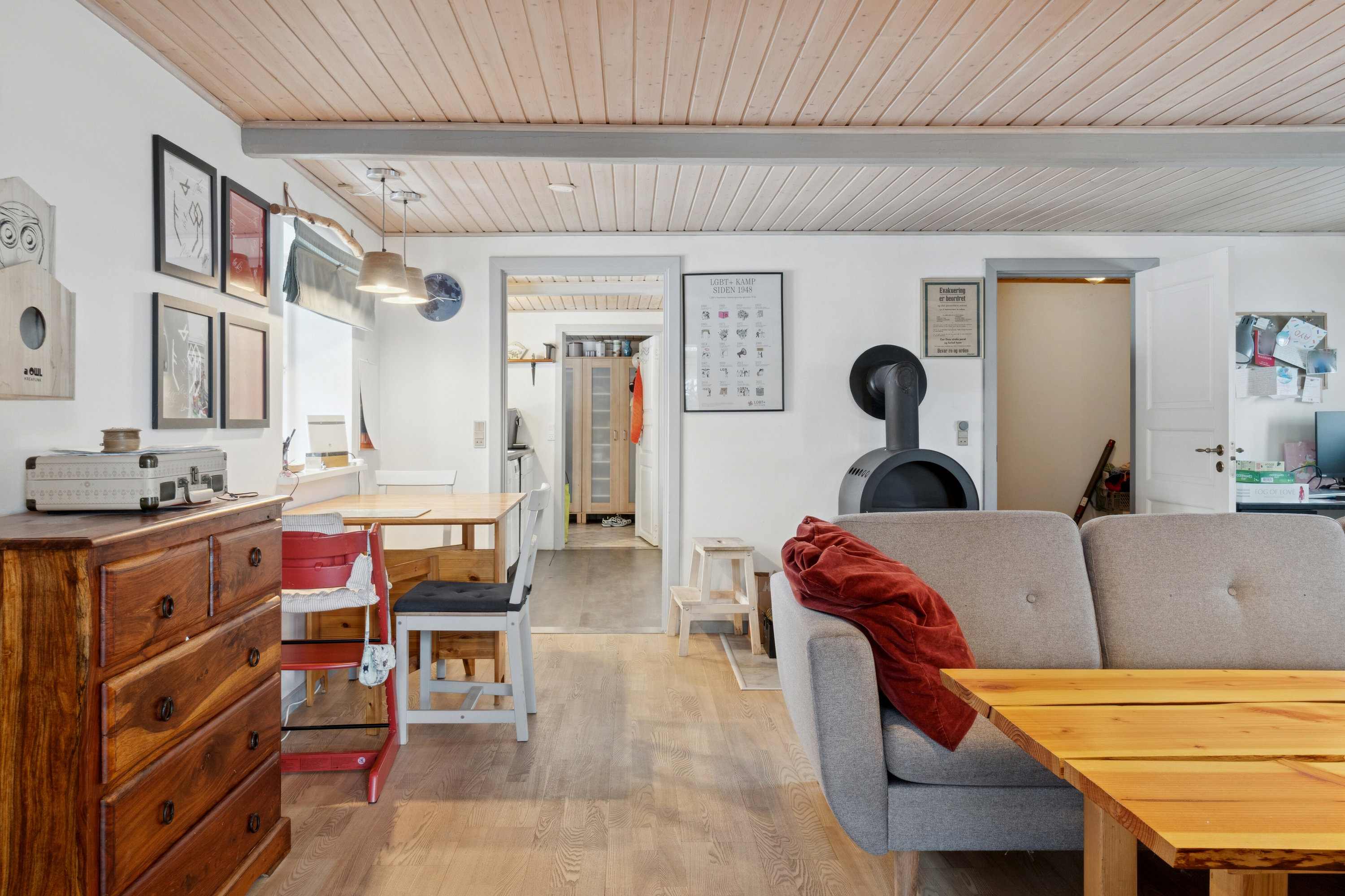 Fremhævet stue billede i fuldskærmstilstand. Billede af Nederlandsvej 12, Gelsted, 4160 Herlufmagle