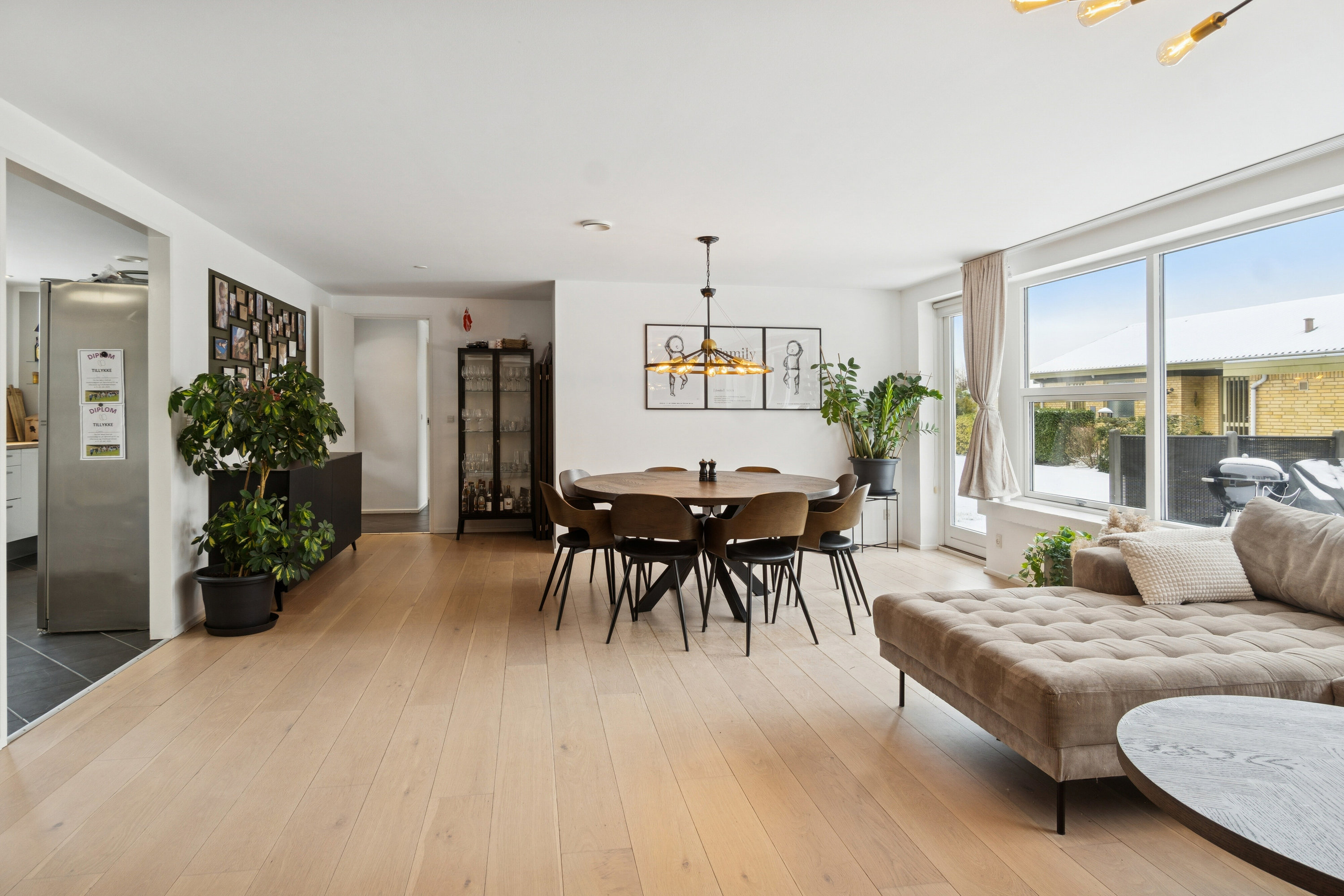 Fremhævet spisestue billede i fuldskærmstilstand. Billede af Rævebakken 17, 4400 Kalundborg