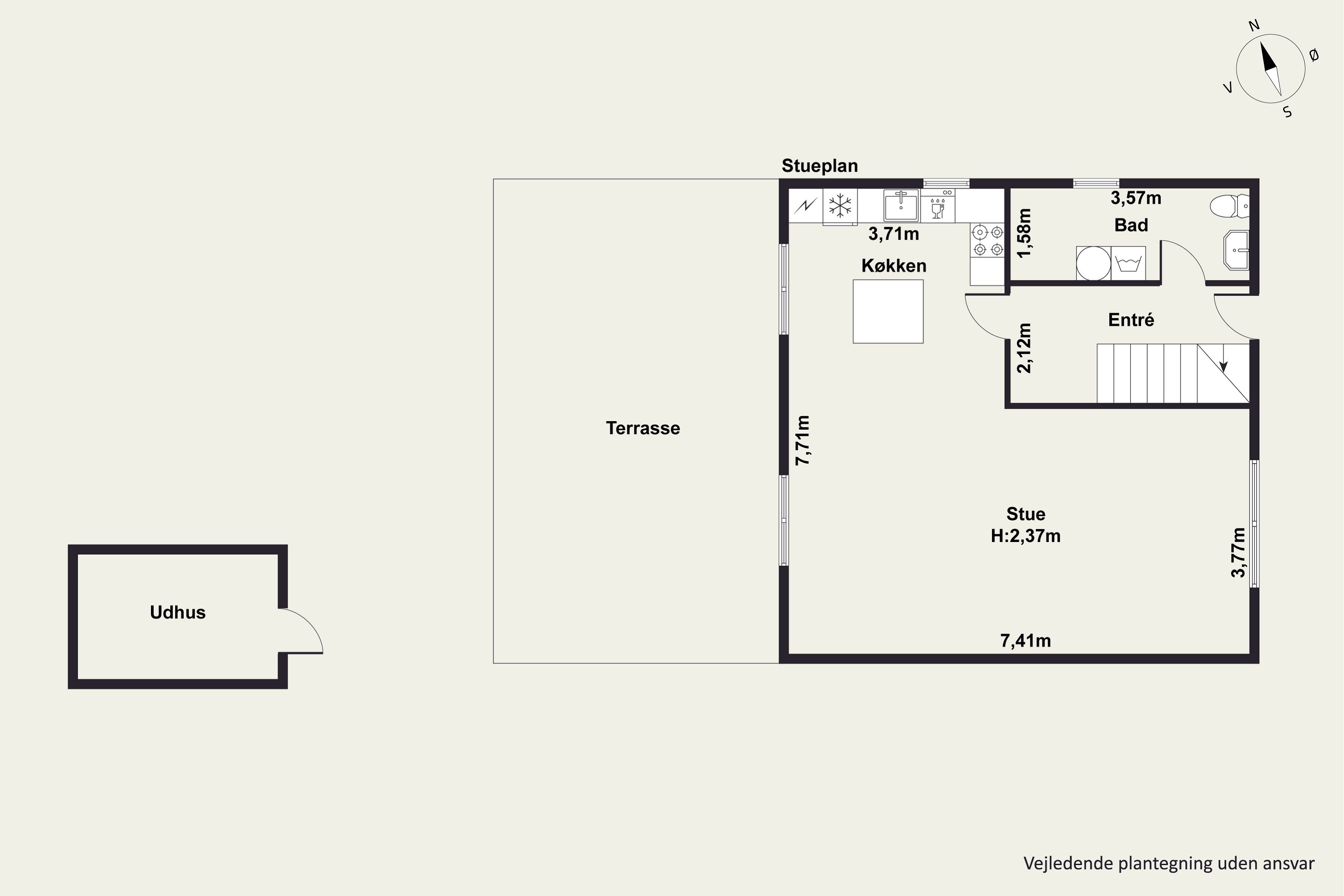 Plantegninger billede af Mælkevejen 7, 8541 Skødstrup