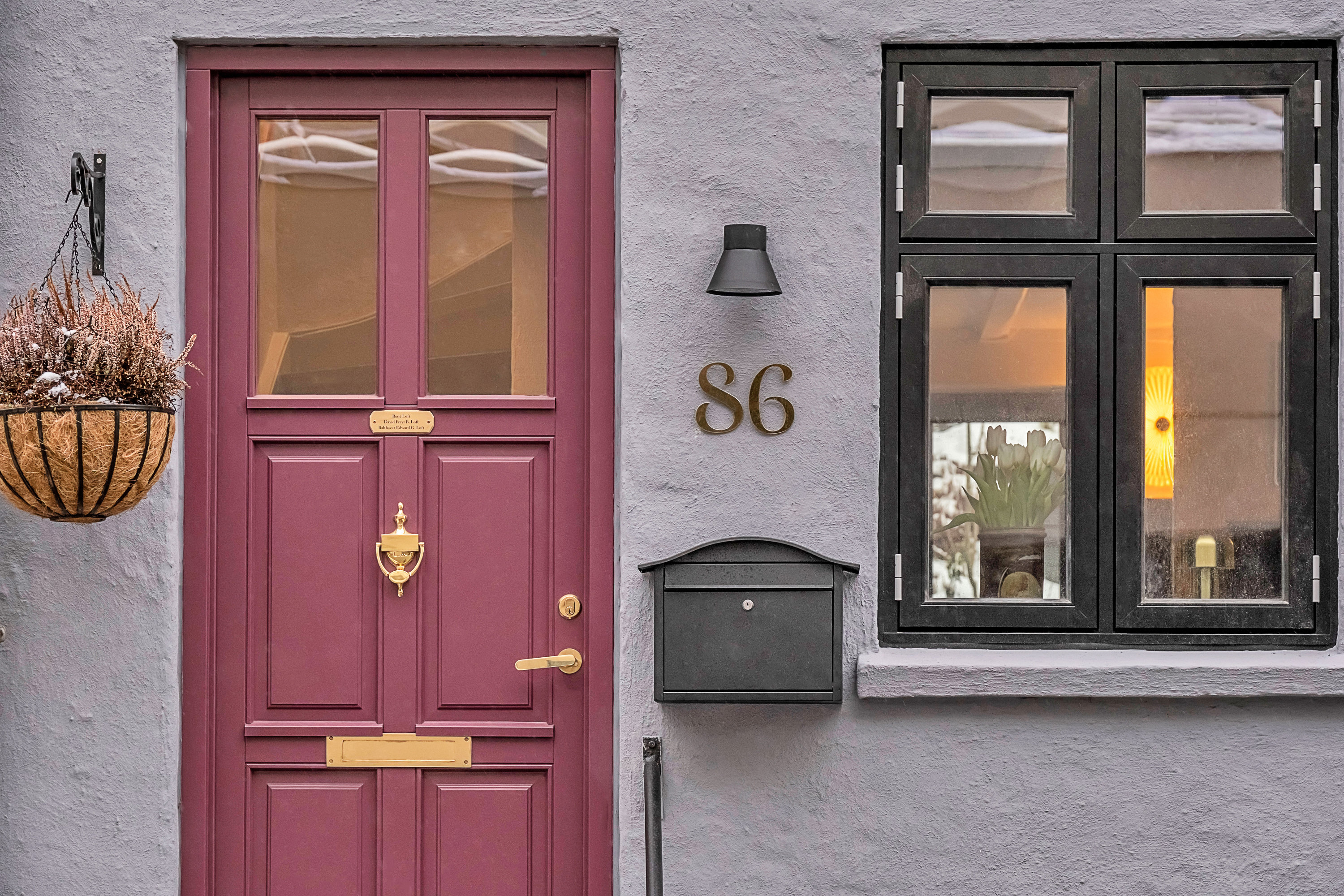 Rækkehus: Facade på Fiskergade 86, 8000 Aarhus C