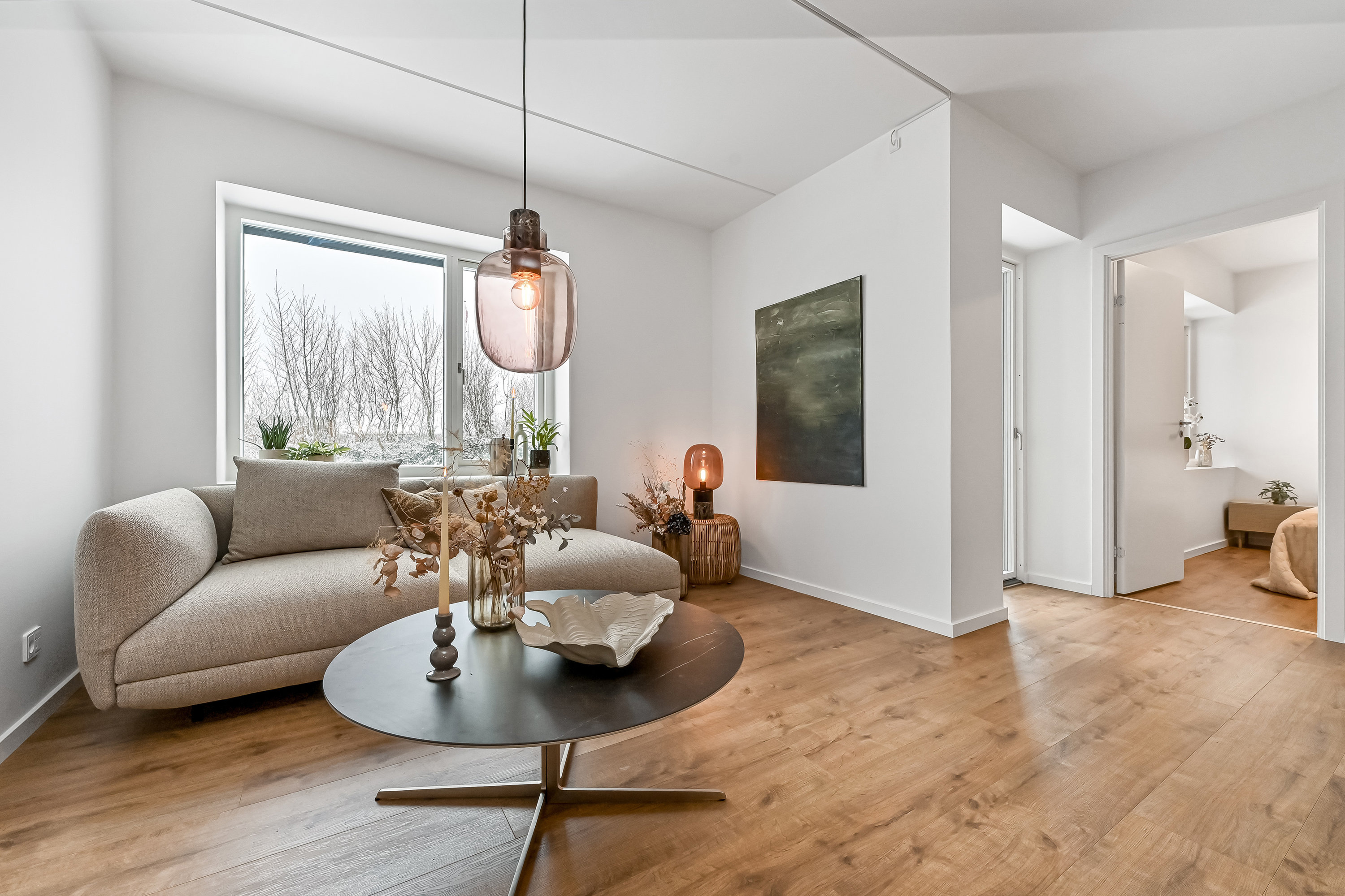 Fremhævet stue billede i fuldskærmstilstand. Billede af Kløverparken 2, st.. E., Snejbjerg, 7400 Herning