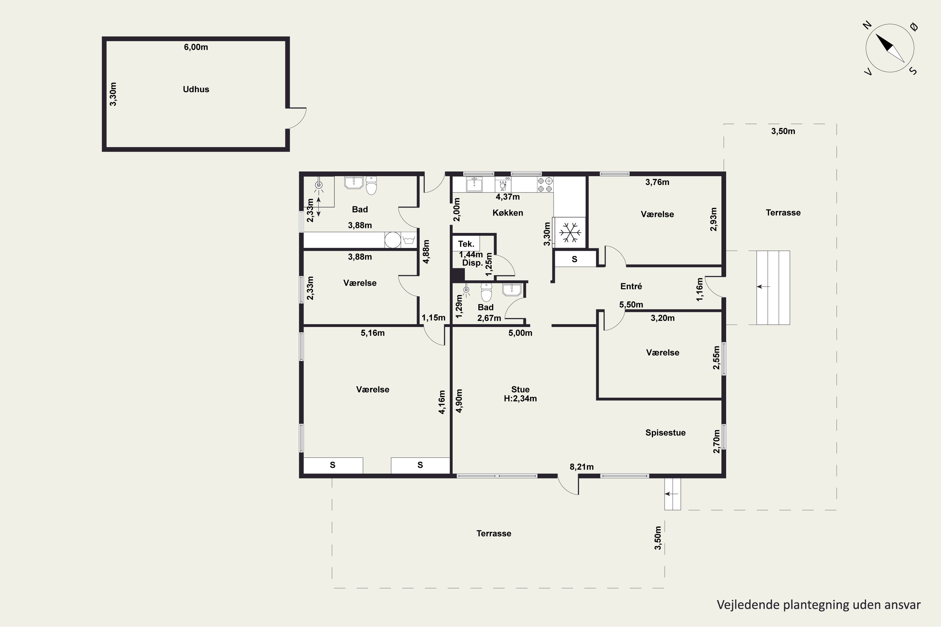 Plantegninger billede af Uffesvej 6, 4100 Ringsted