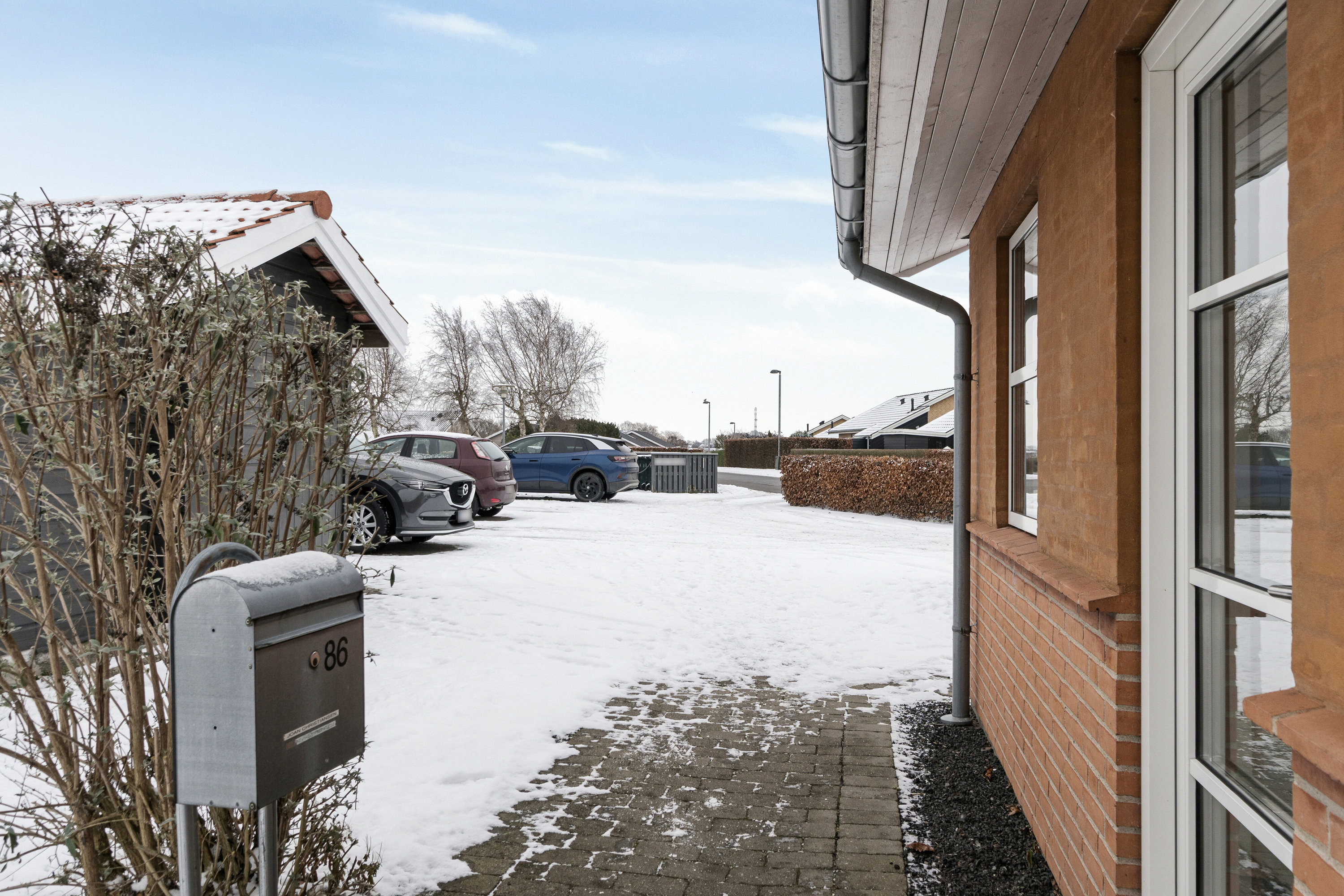 Fremhævet udendørs billede i fuldskærmstilstand. Billede af Blomstervænget 86, 4550 Asnæs