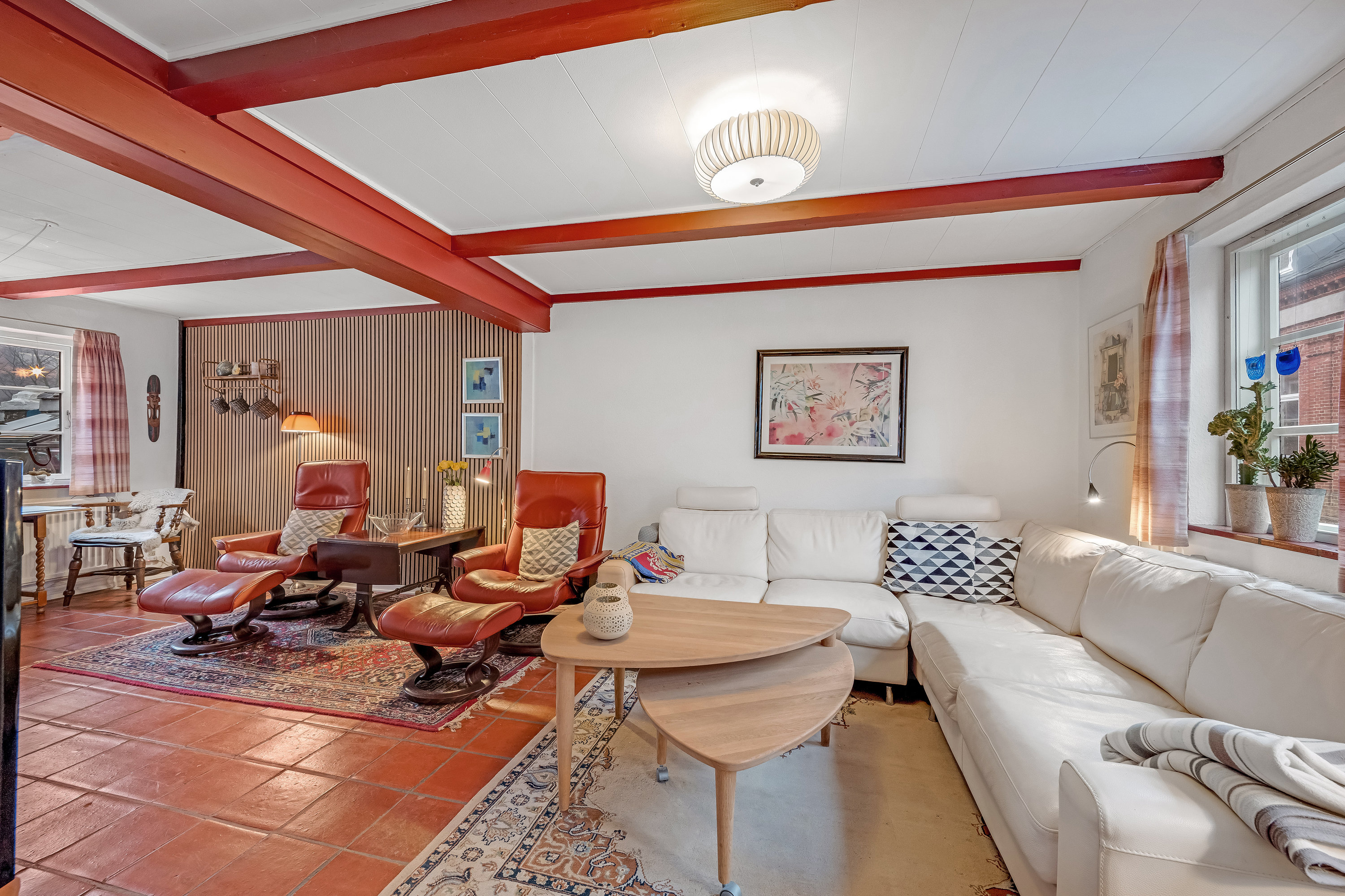 Fremhævet stue billede i fuldskærmstilstand. Billede af Østergade 5, 6950 Ringkøbing