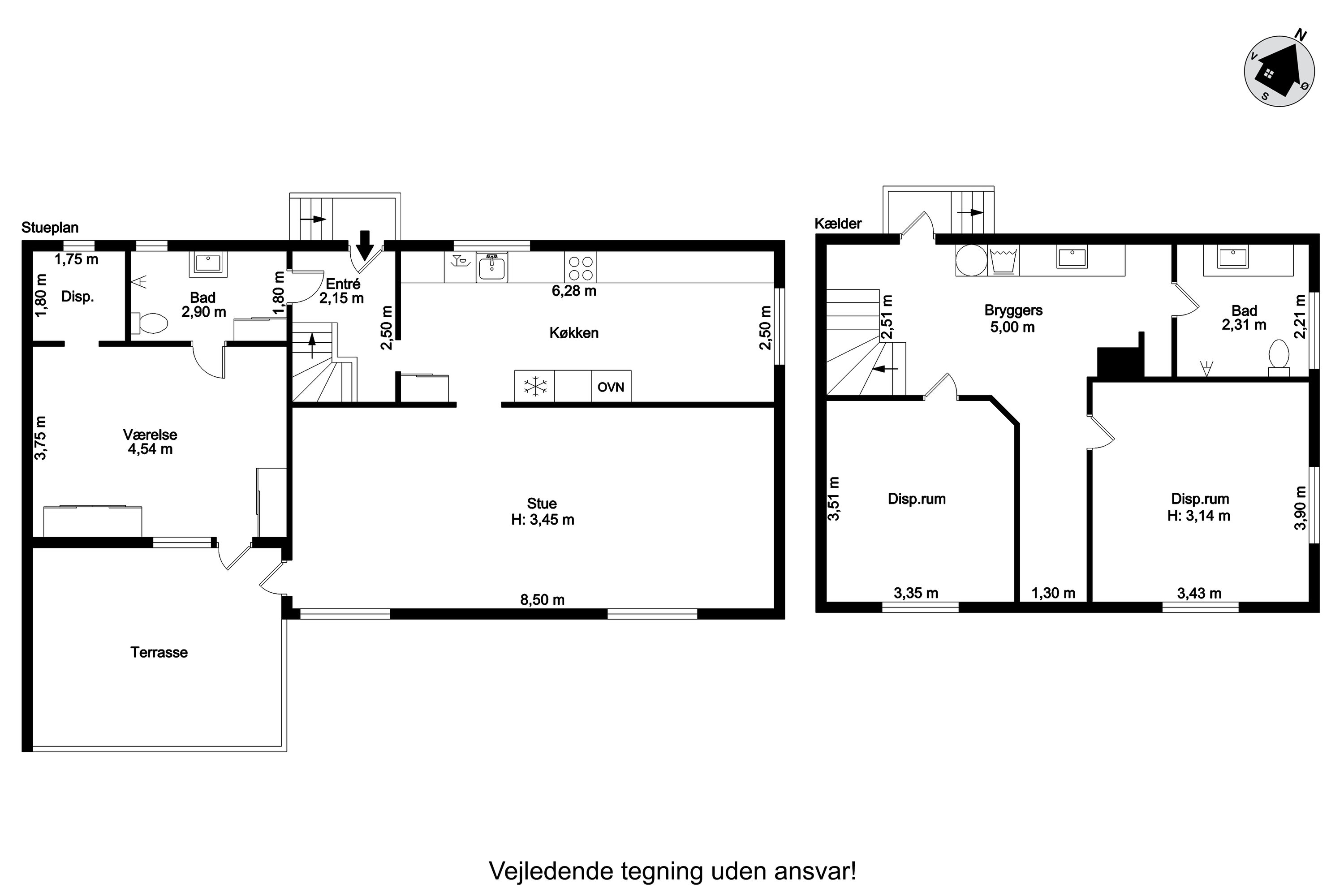 Plantegninger billede af Sjællandsgade 13, Rindum, 6950 Ringkøbing