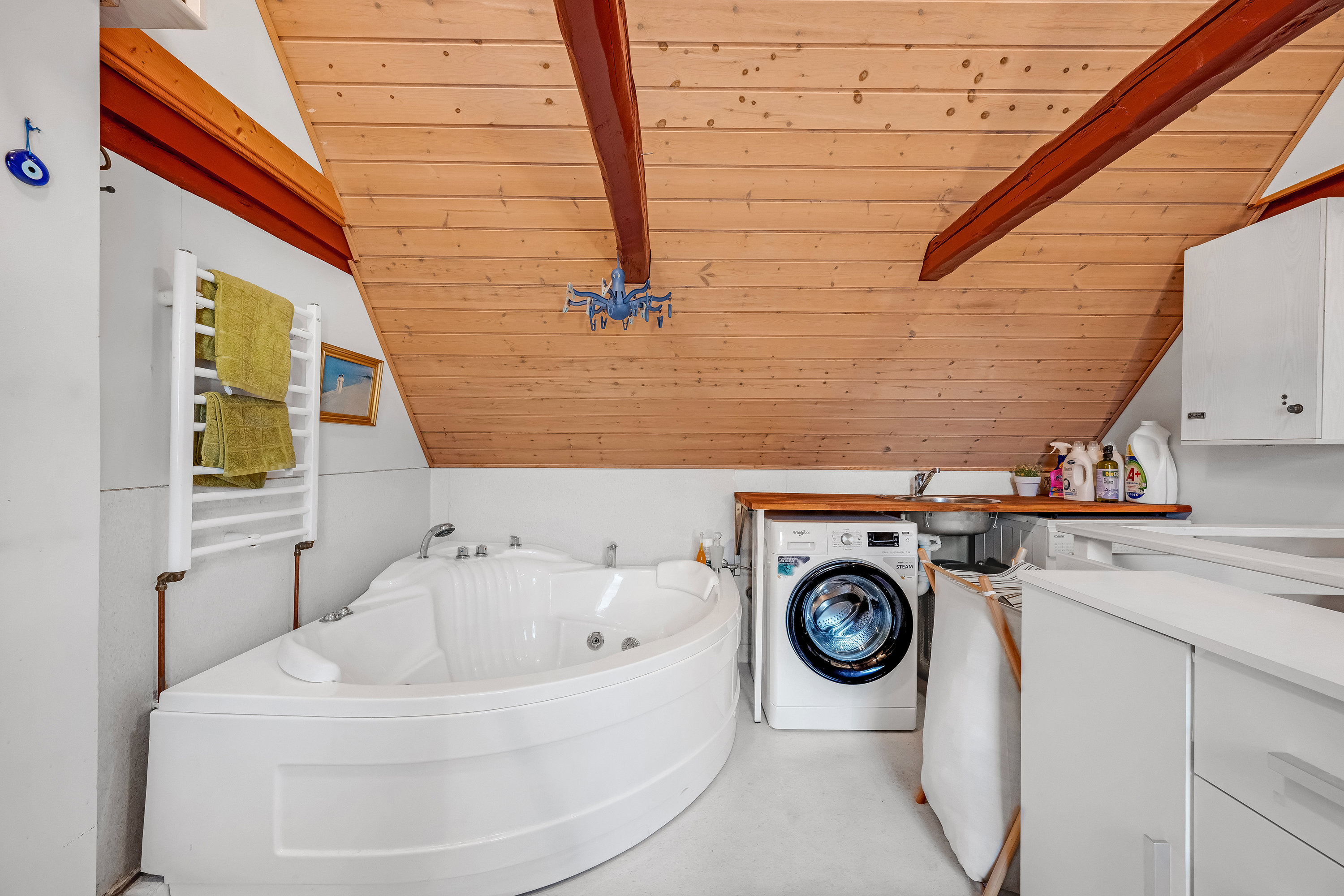 Fremhævet badeværelse billede i fuldskærmstilstand. Billede af Østergade 5, 6950 Ringkøbing