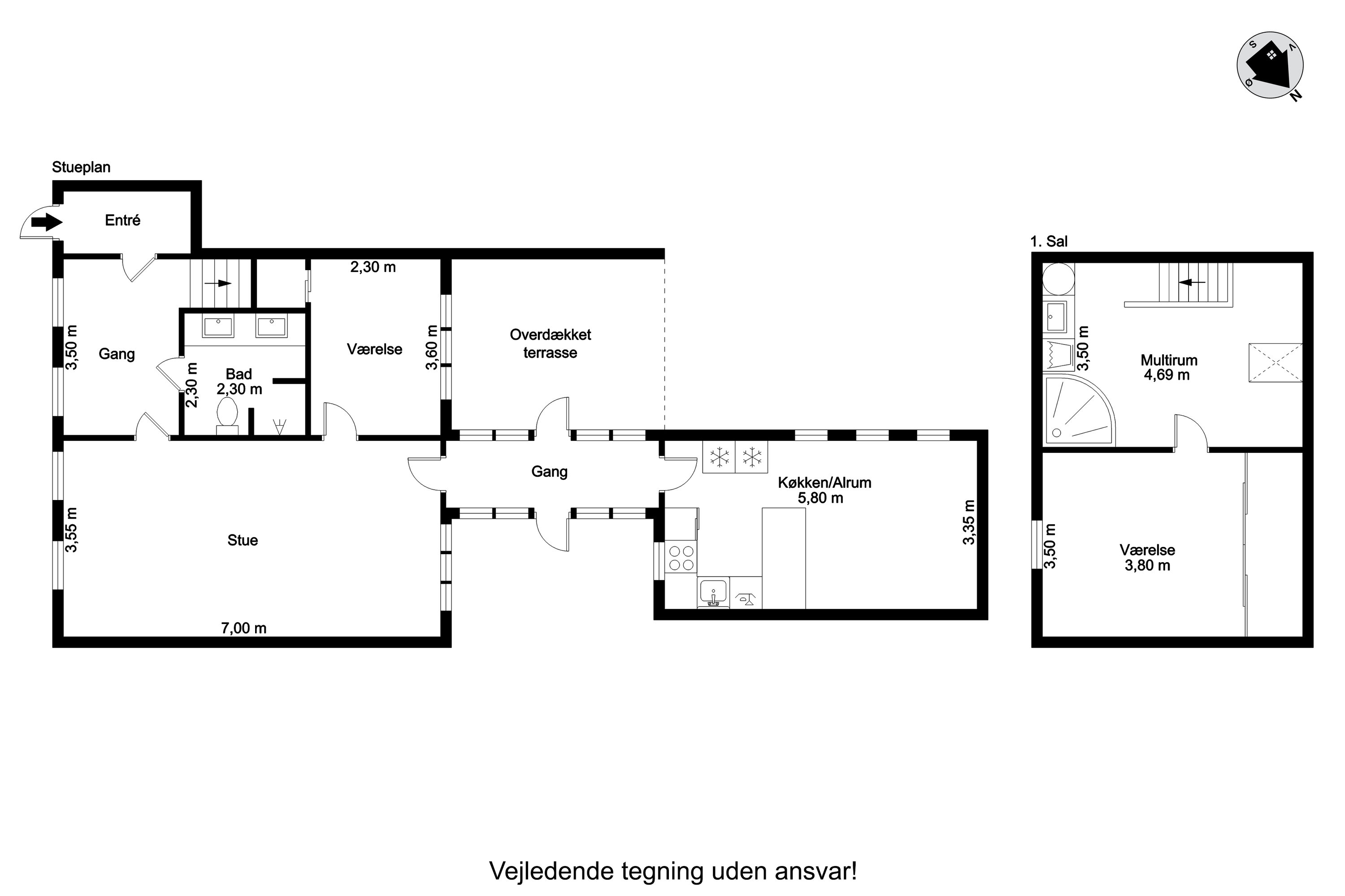 Plantegninger billede af Østergade 5, 6950 Ringkøbing