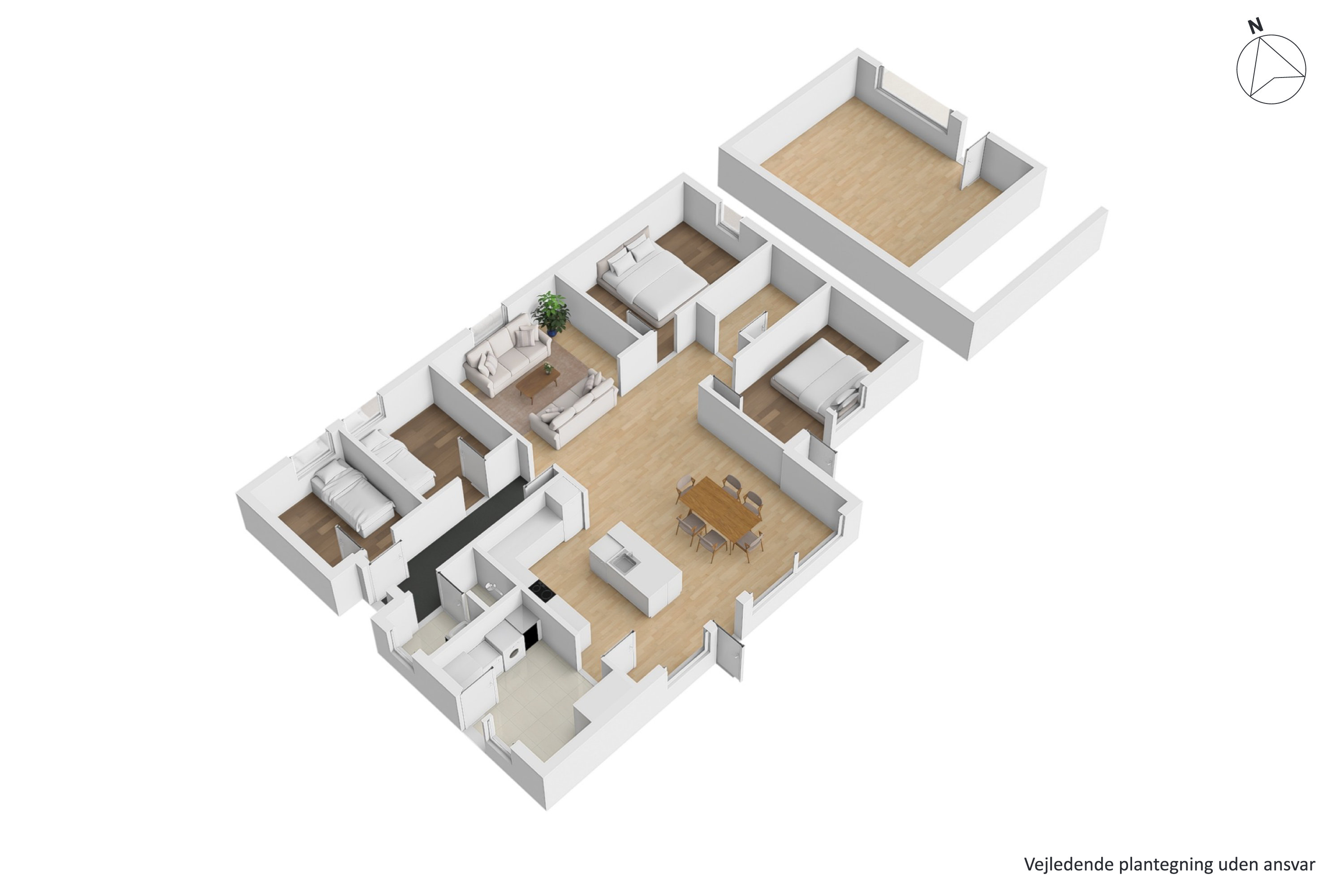 Plantegninger billede af Tinningvej 15, Foldby, 8382 Hinnerup