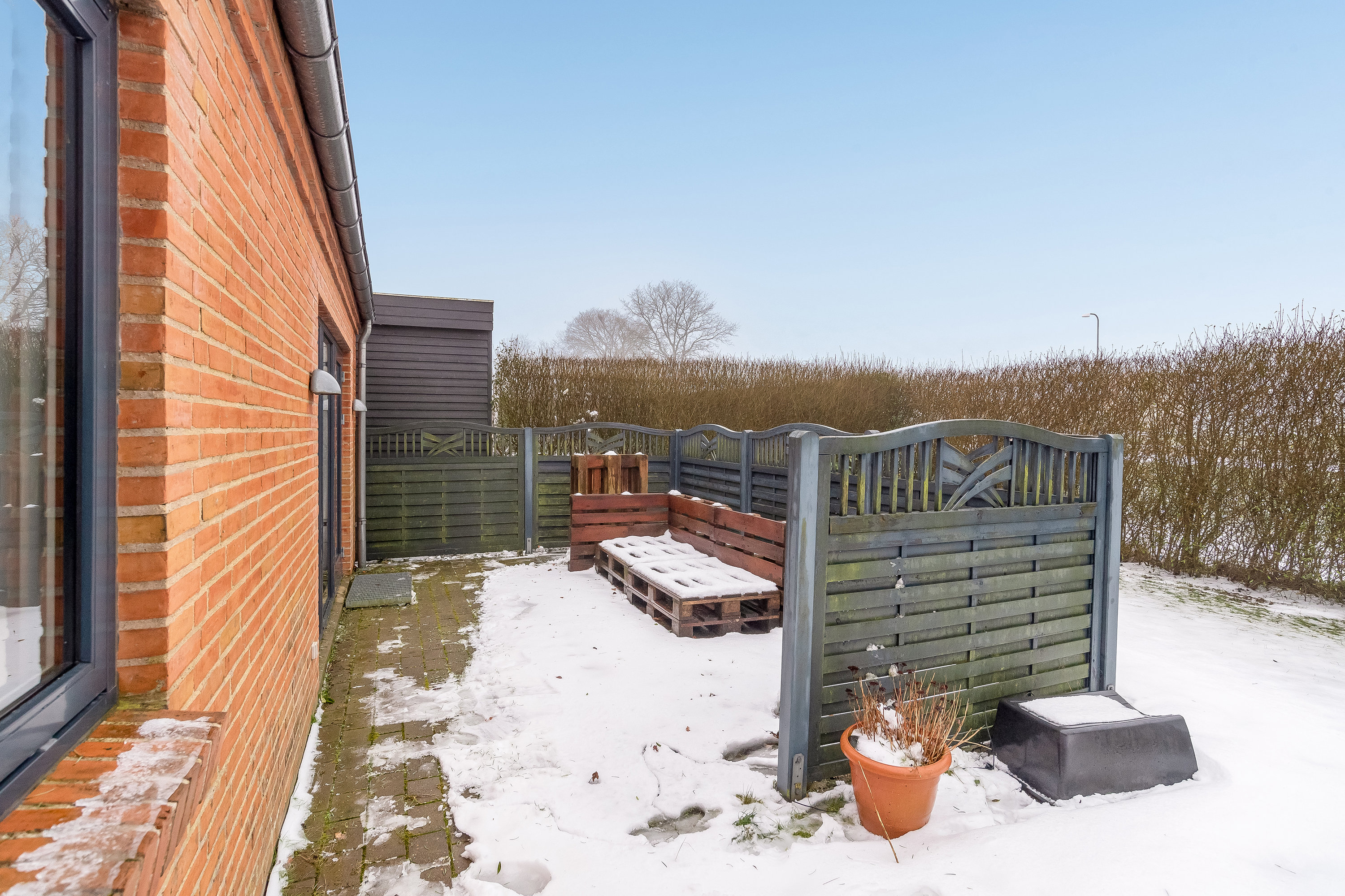 Fremhævet terrasse billede i fuldskærmstilstand. Billede af Under Egen 16, Halgårde, 7500 Holstebro