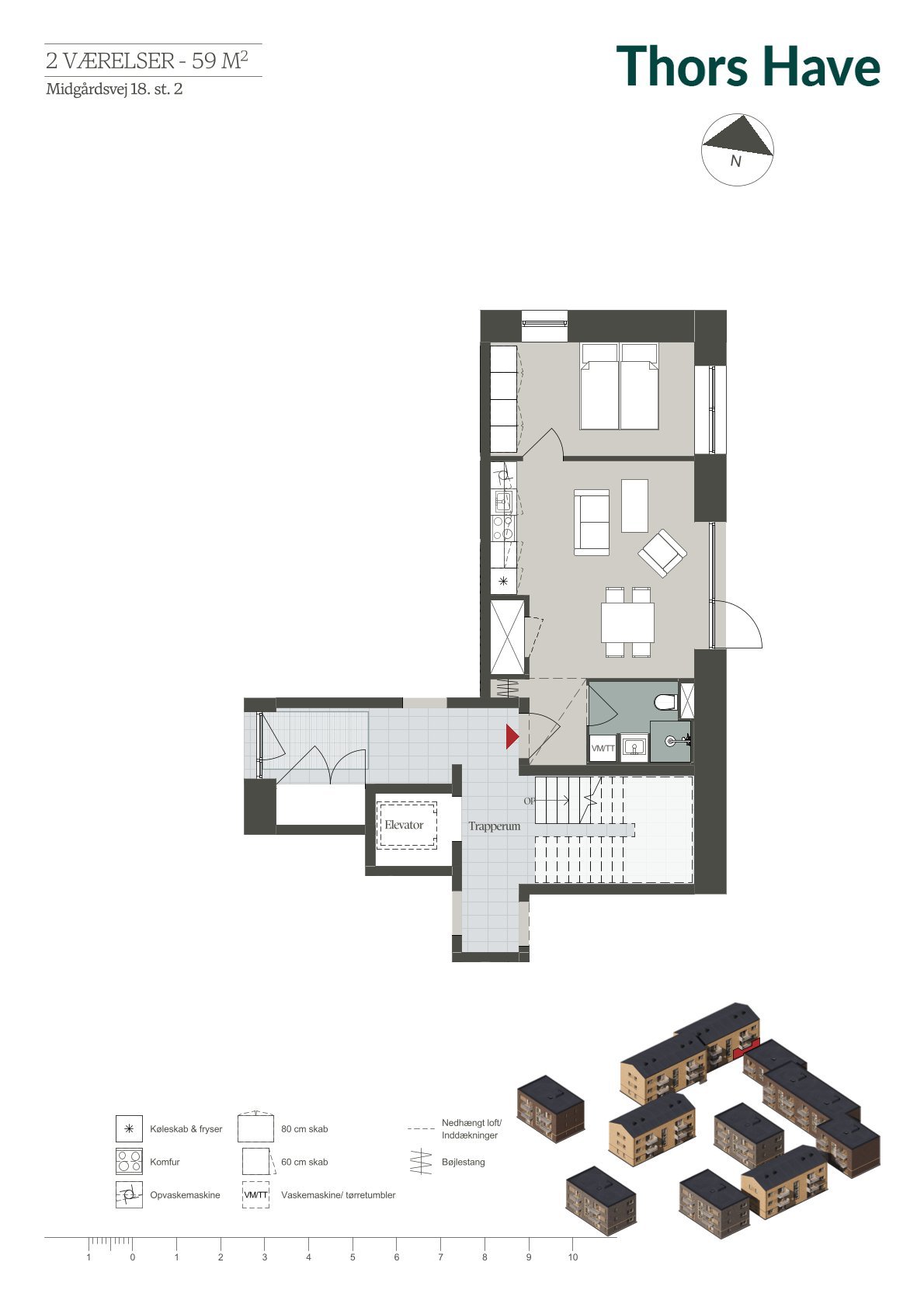 Fremhævet  billede i fuldskærmstilstand. Billede af Midgårdsvej 18, st.. 2., Bolbro, 5200 Odense V