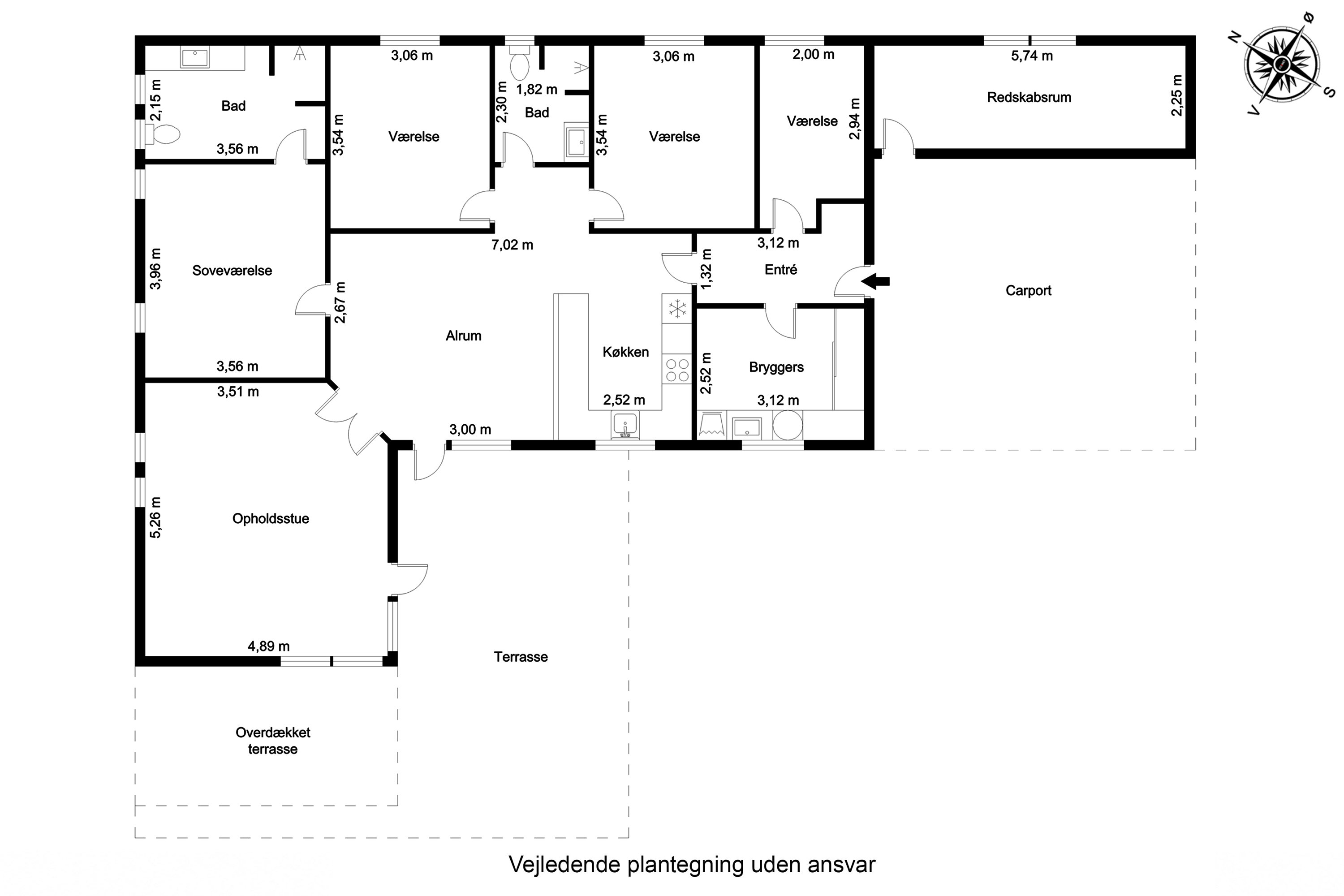 Plantegninger billede af Tendrup Møllevej 53, 8543 Hornslet