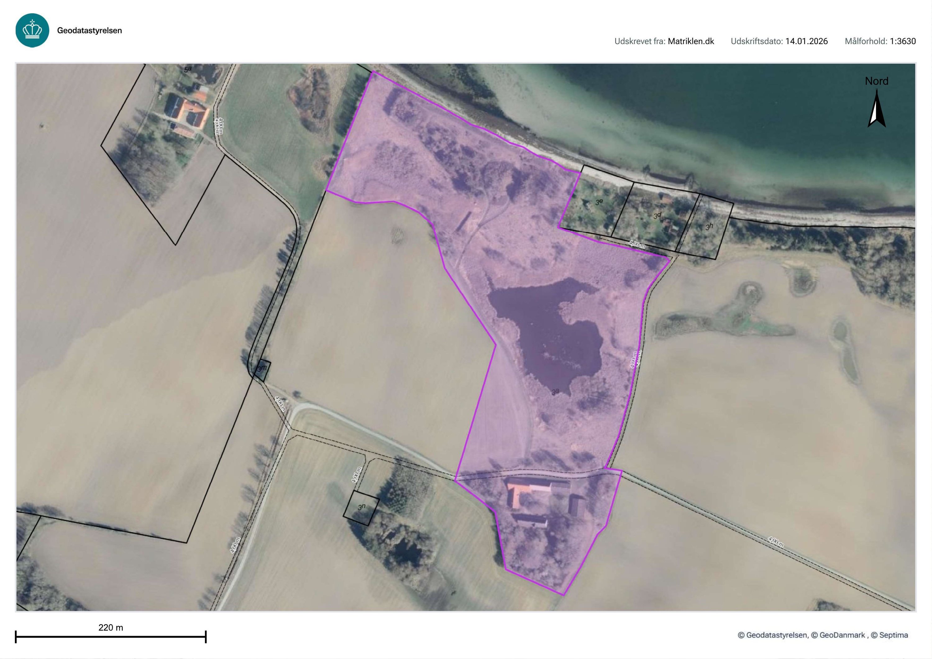 Fremhævet oversigtskort billede i fuldskærmstilstand. Billede af Lillesøvej 160, 4400 Kalundborg