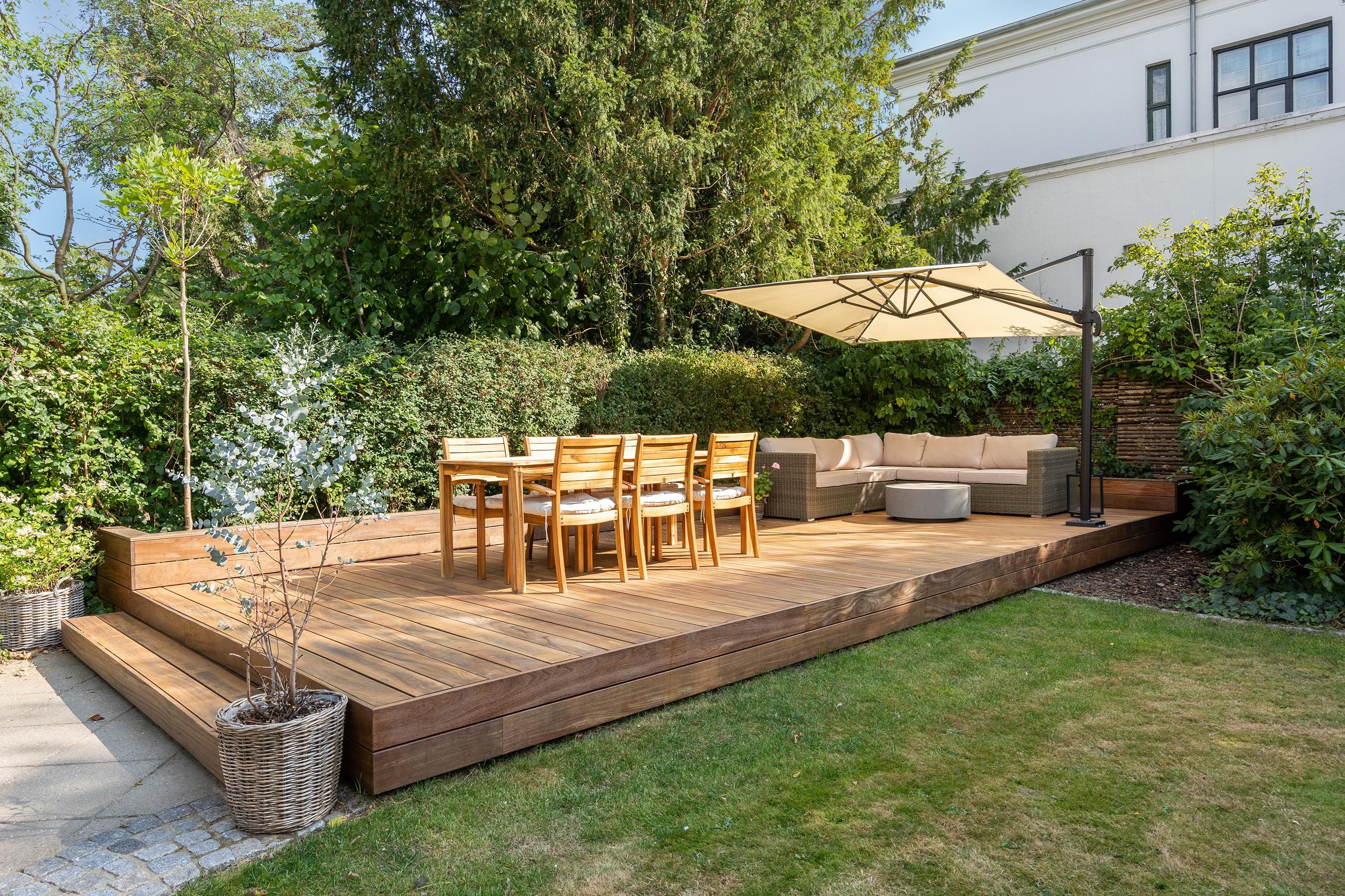 Fremhævet terrasse billede i fuldskærmstilstand. Billede af Callisensvej 23, 2., 2900 Hellerup