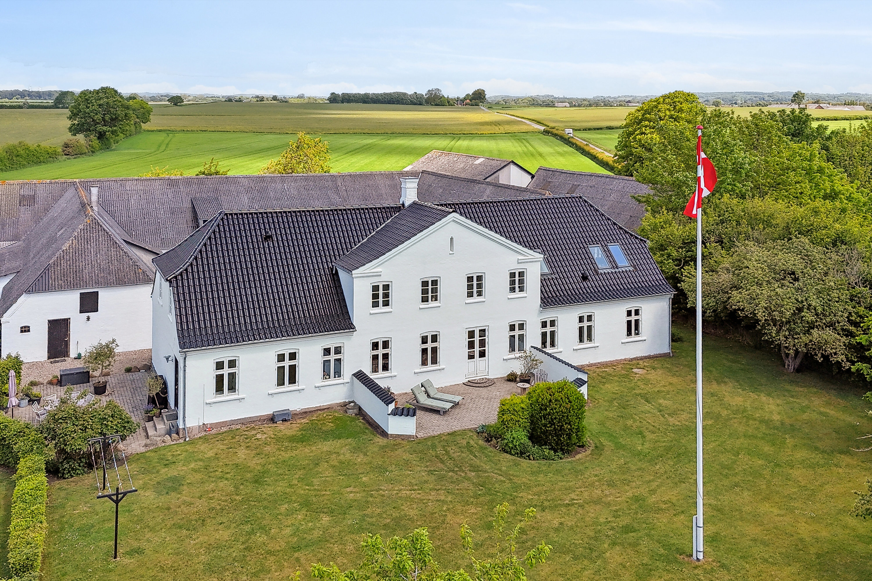 Fremhævet luftfoto billede i fuldskærmstilstand. Billede af Skerningegårdsvej 26, 5762 Vester Skerninge