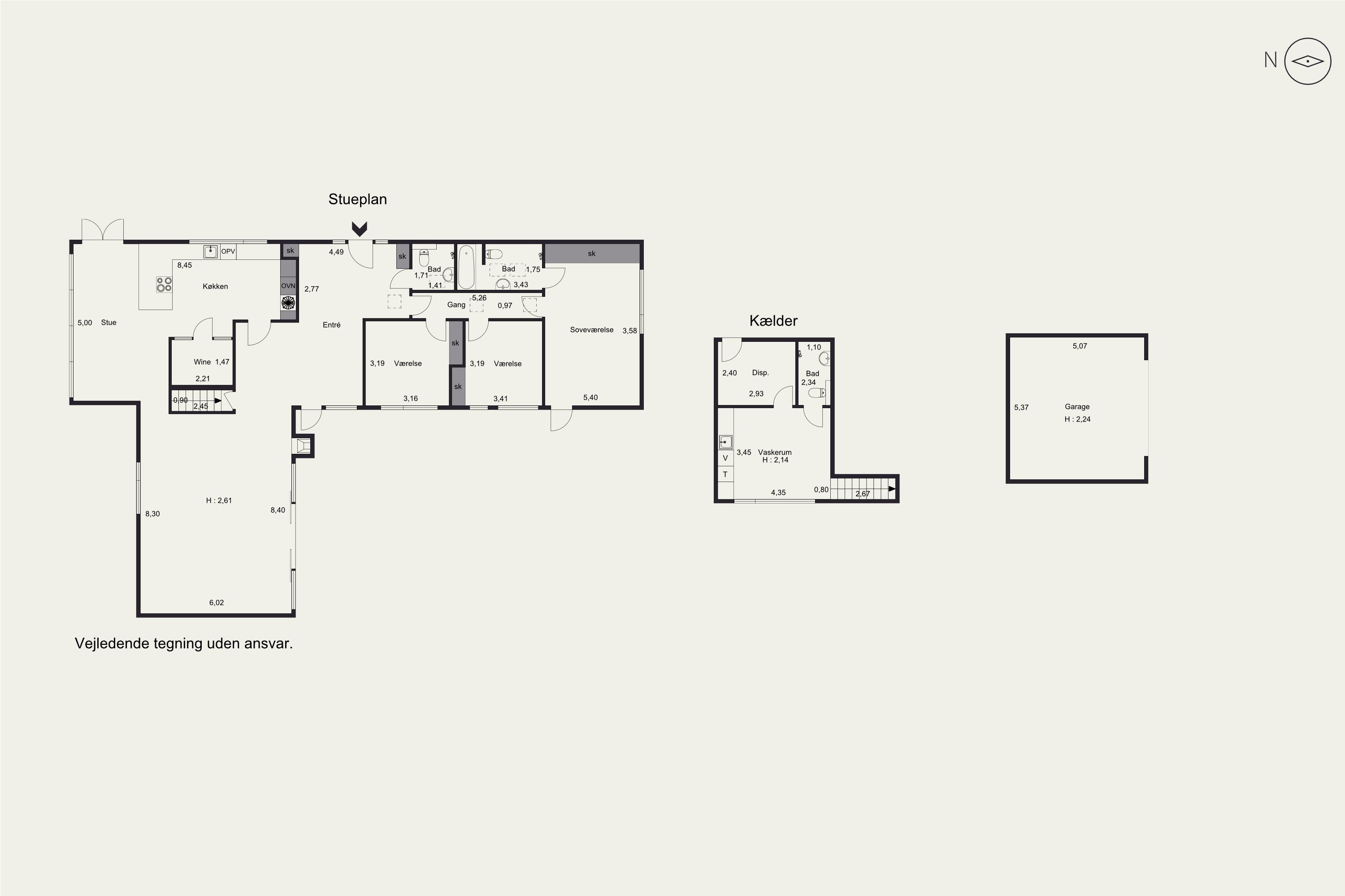 Plantegninger billede af Rosavej 28, 2930 Klampenborg