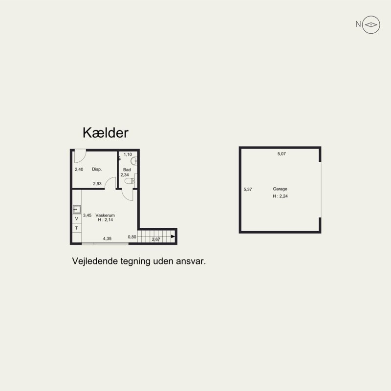 Plantegninger billede af Rosavej 28, 2930 Klampenborg