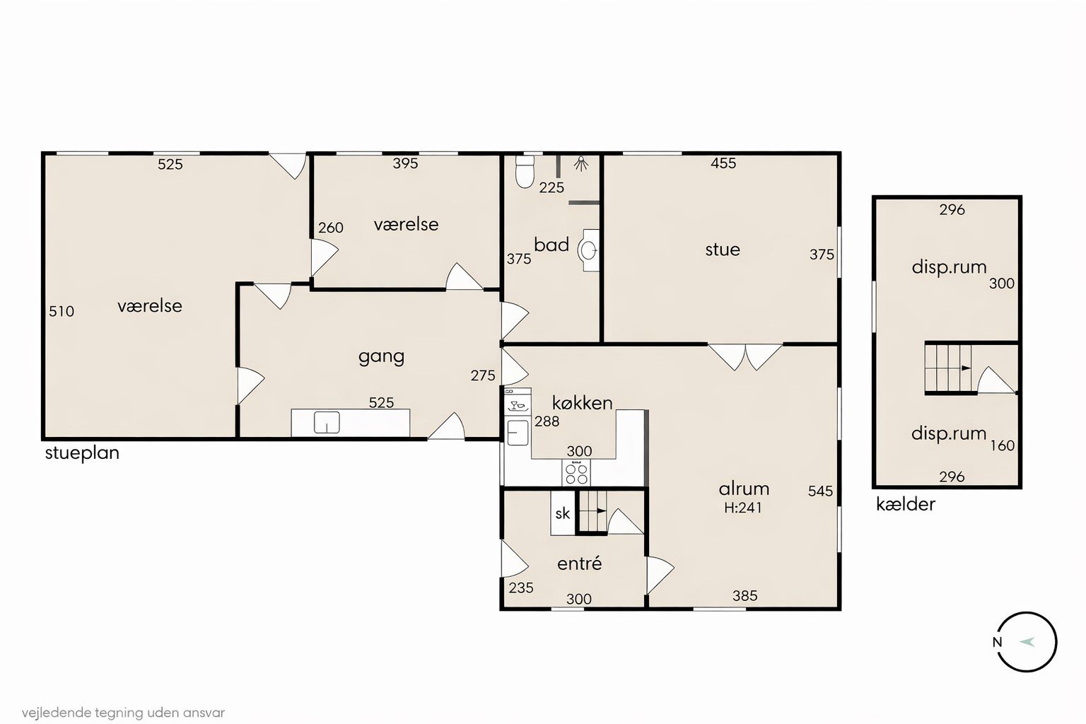 Plantegninger billede af Tværgade 6, Skrydstrup, 6500 Vojens