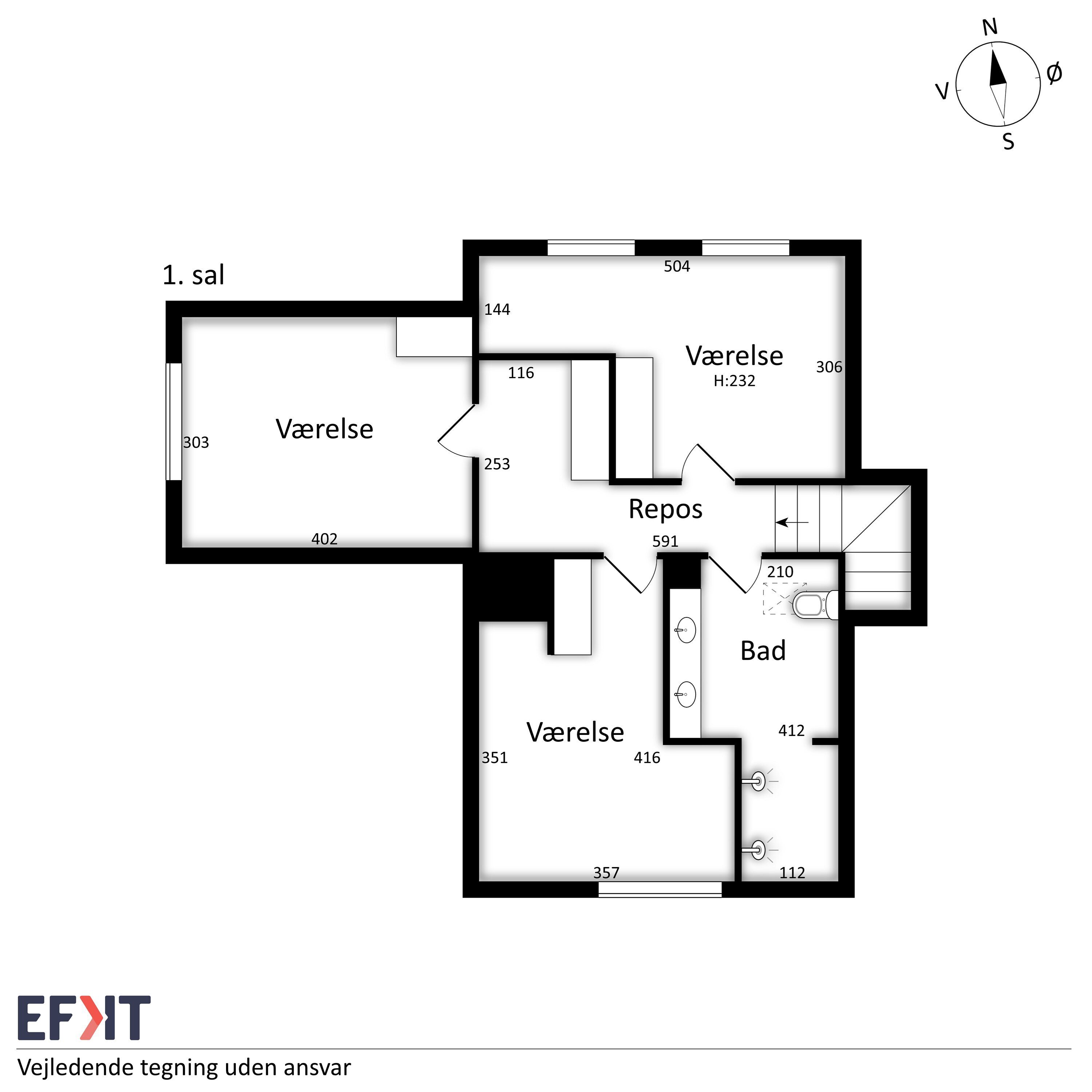 Plantegninger billede af Gammel Løkkensvej 8, 9800 Hjørring