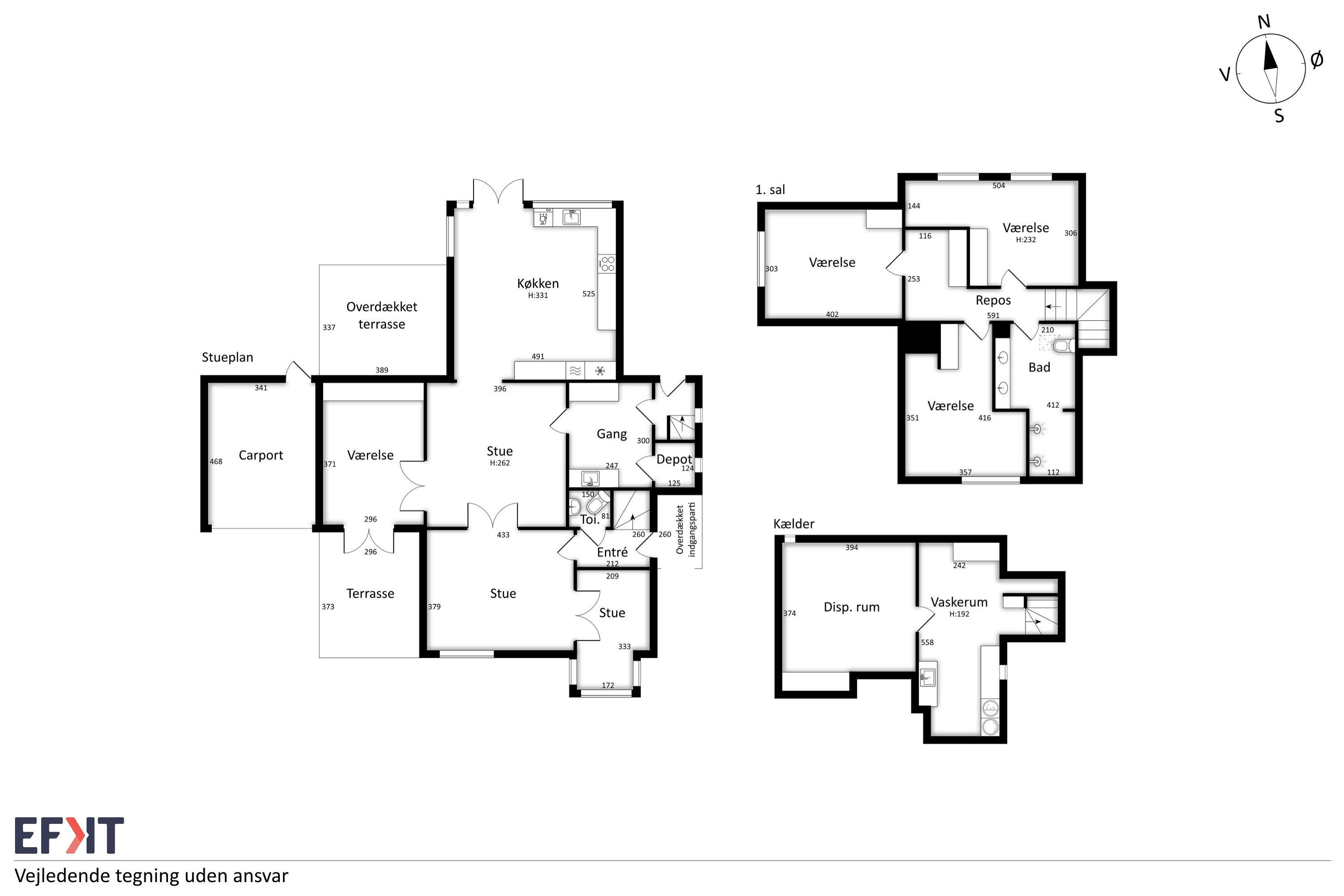 Plantegninger billede af Gammel Løkkensvej 8, 9800 Hjørring