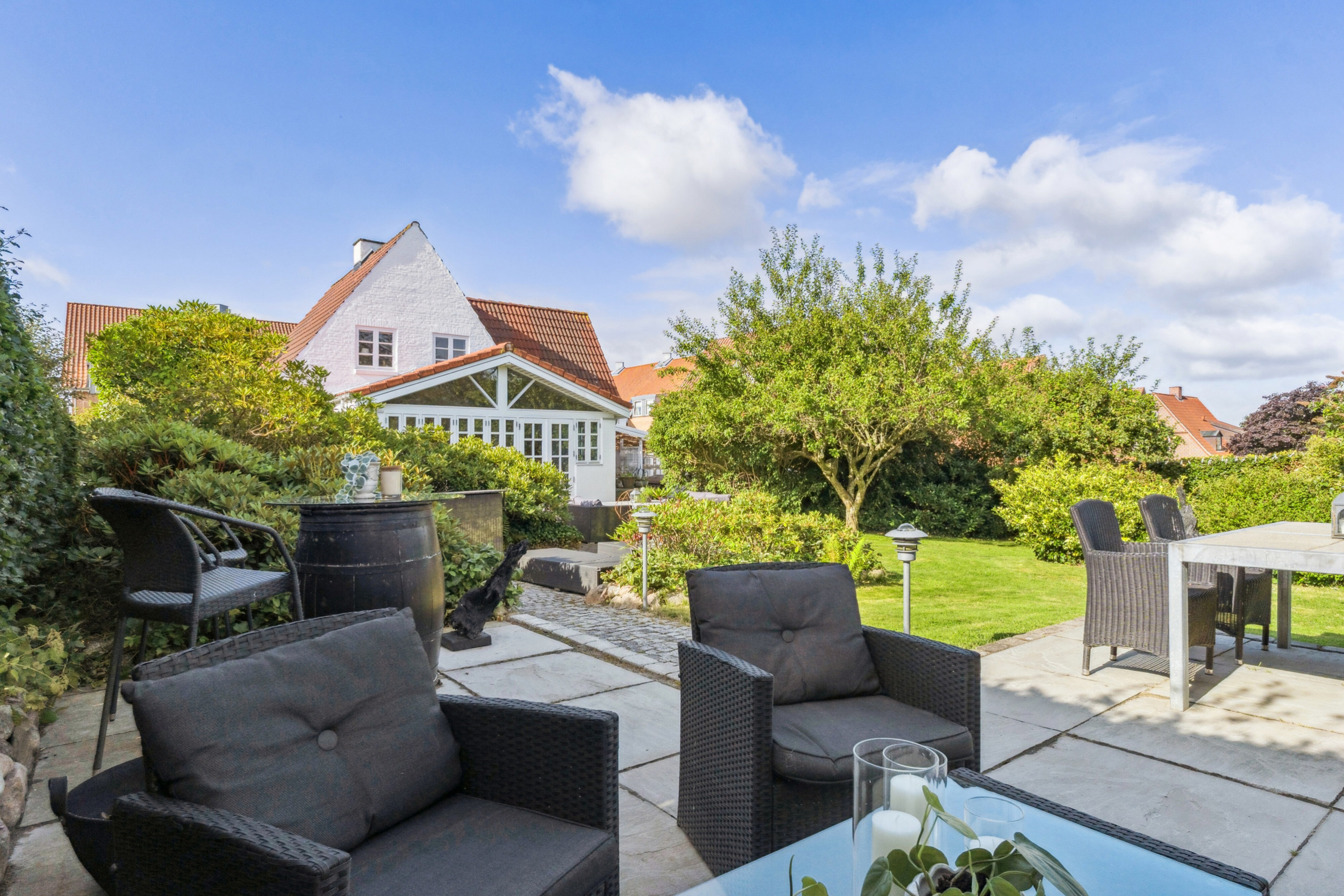 Fremhævet terrasse billede i fuldskærmstilstand. Billede af Gammel Løkkensvej 8, 9800 Hjørring