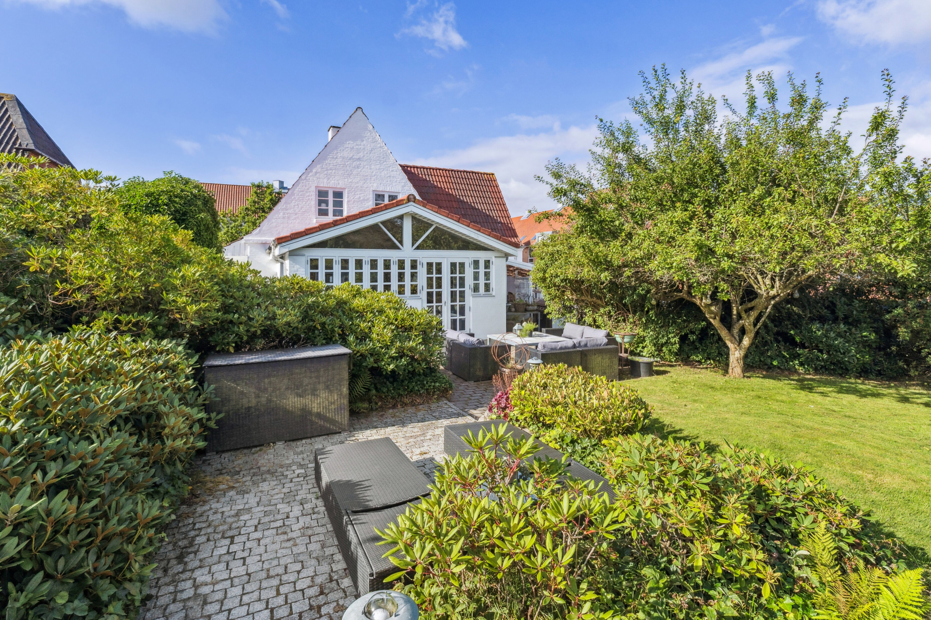 Fremhævet baghave billede i fuldskærmstilstand. Billede af Gammel Løkkensvej 8, 9800 Hjørring