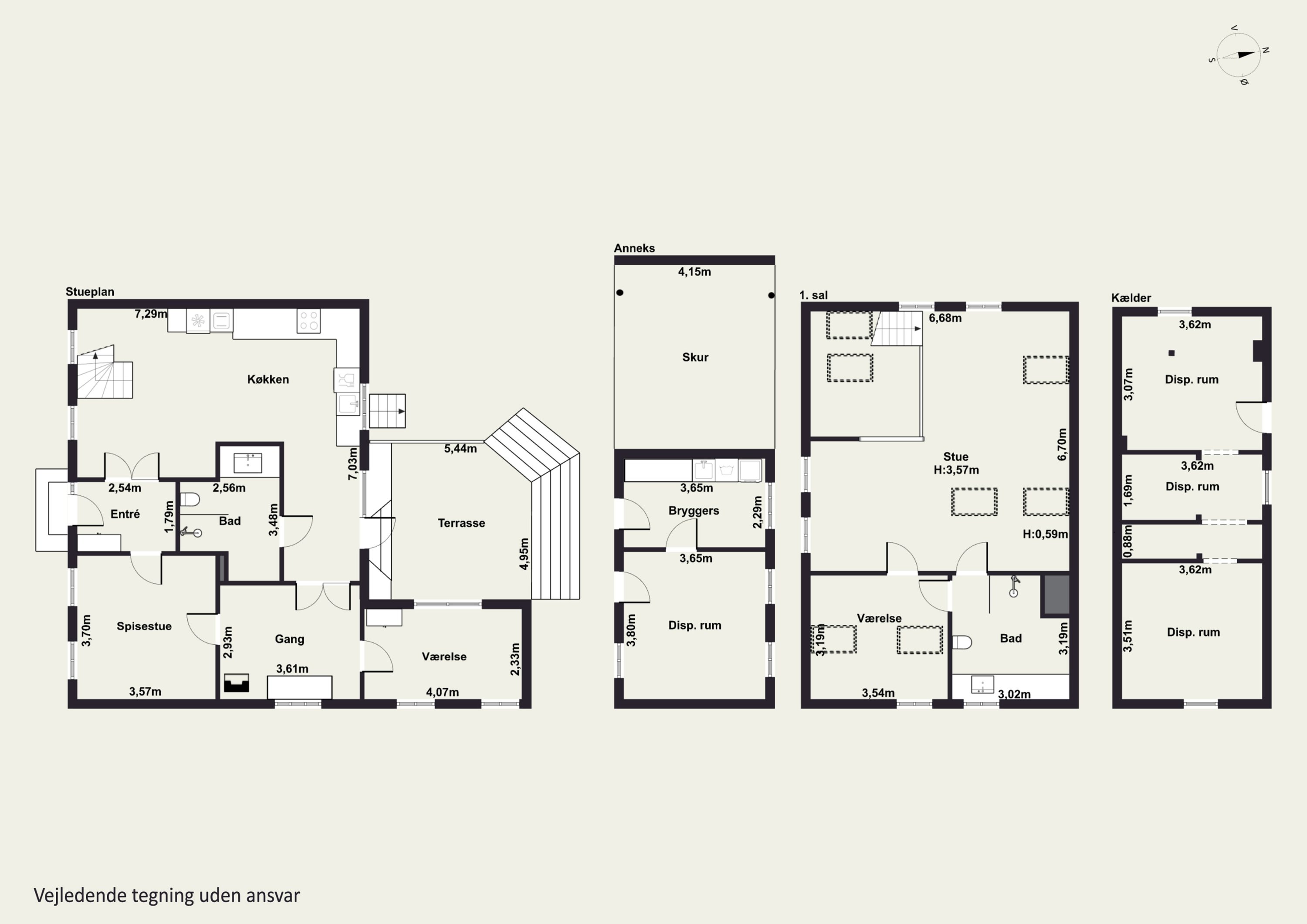 Plantegninger billede af Hellig Andersvej 12, 4200 Slagelse