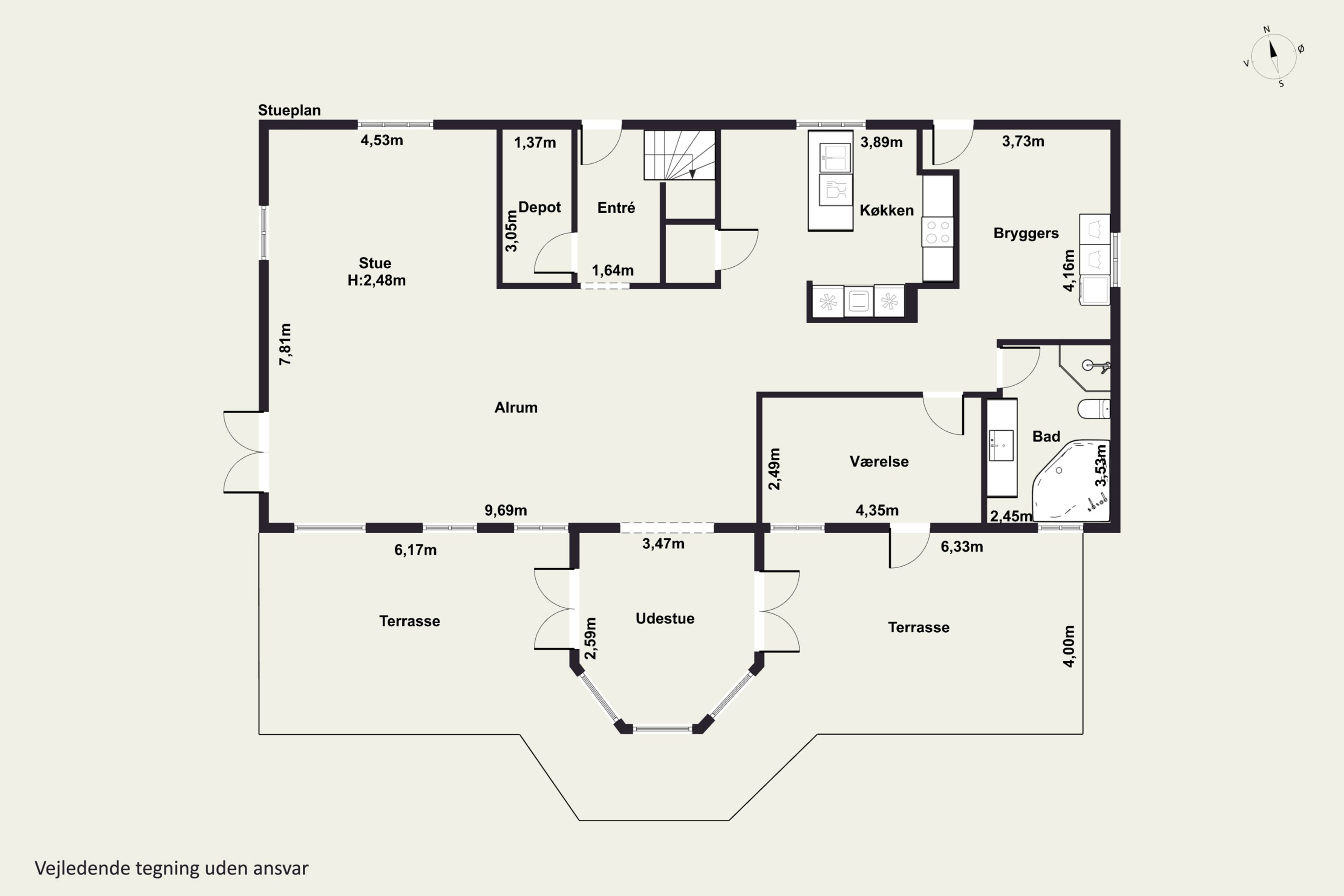 Plantegninger billede af Stårbyvej 13, 4735 Mern