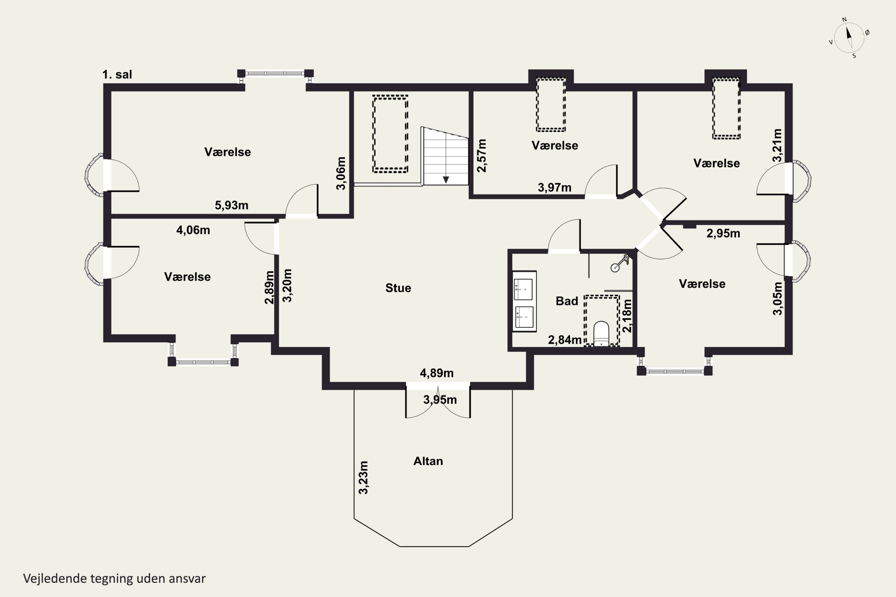 Plantegninger billede af Stårbyvej 13, 4735 Mern