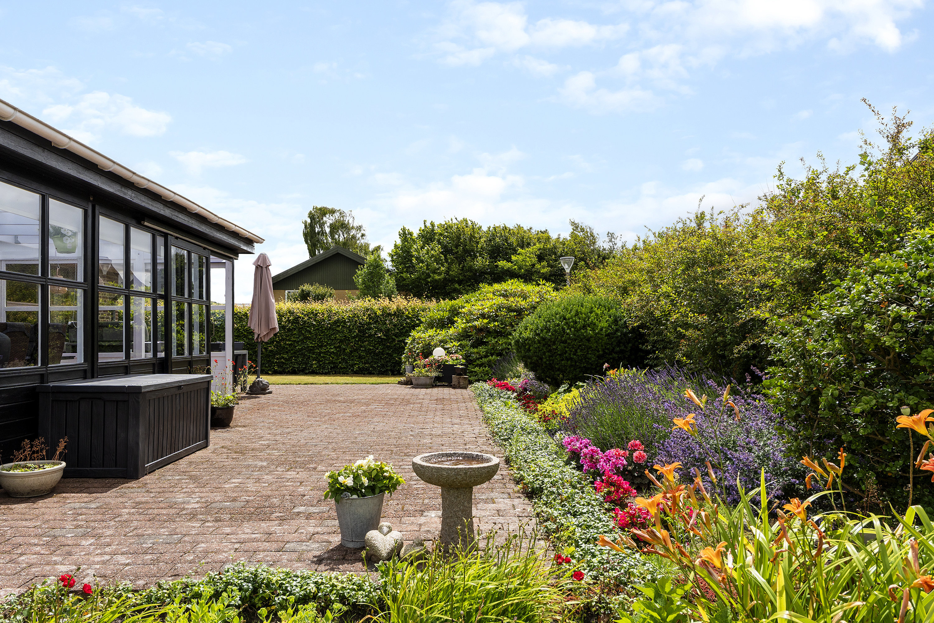 Fremhævet terrasse billede i fuldskærmstilstand. Billede af Toplærkevej 9, 9800 Hjørring