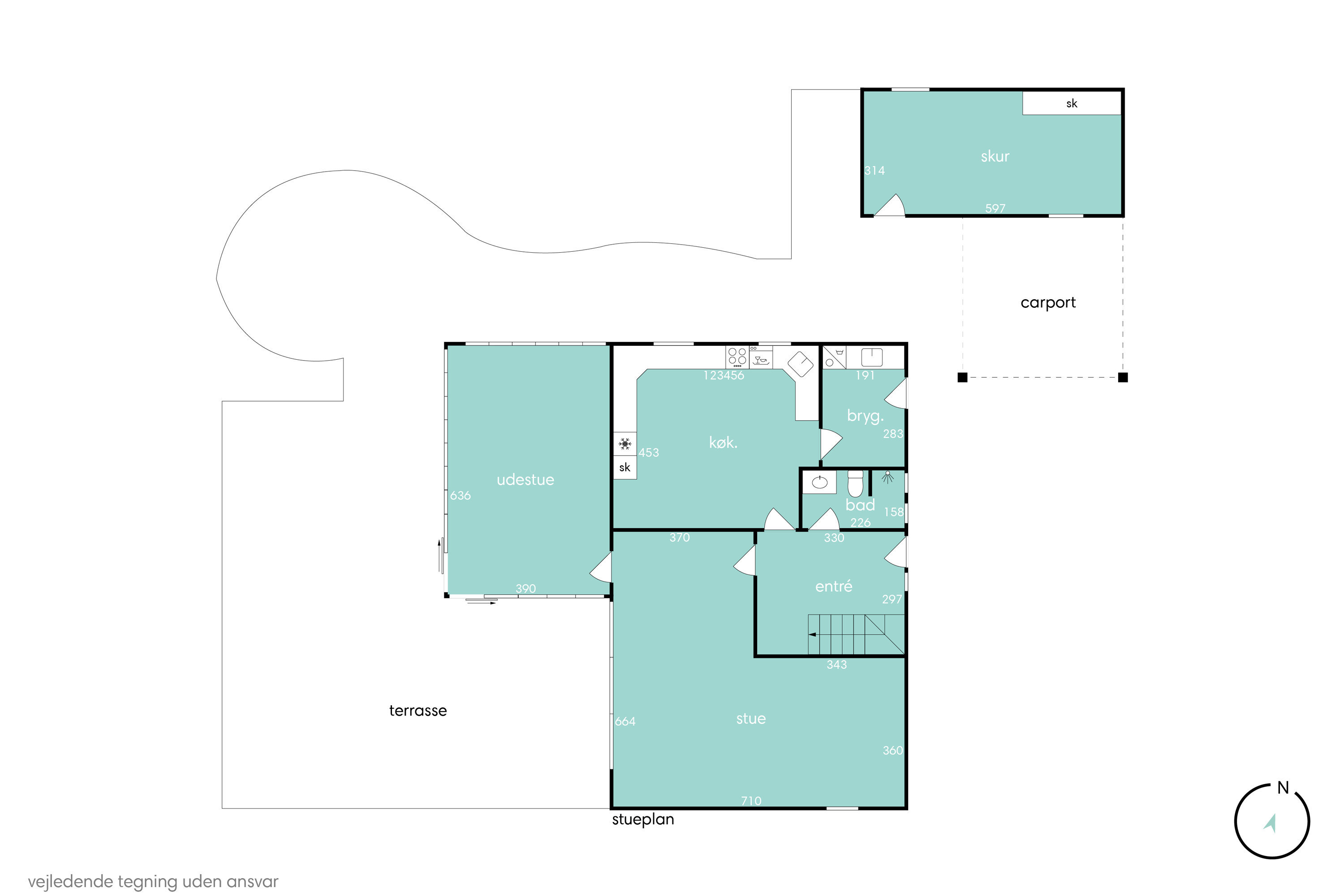 Plantegninger billede af Toplærkevej 9, 9800 Hjørring