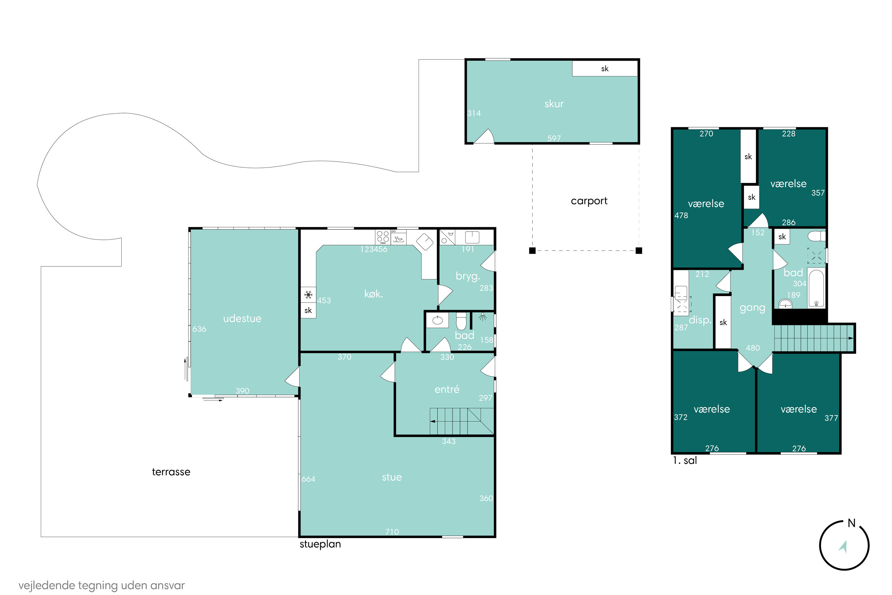 Plantegninger billede af Toplærkevej 9, 9800 Hjørring