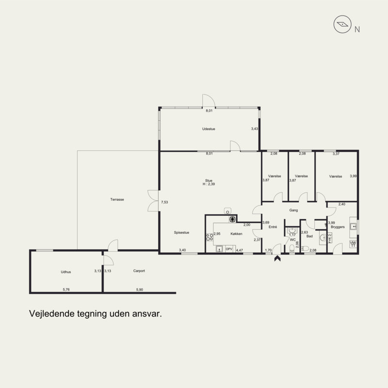 Plantegninger billede af Thorsvej 15, 4220 Korsør