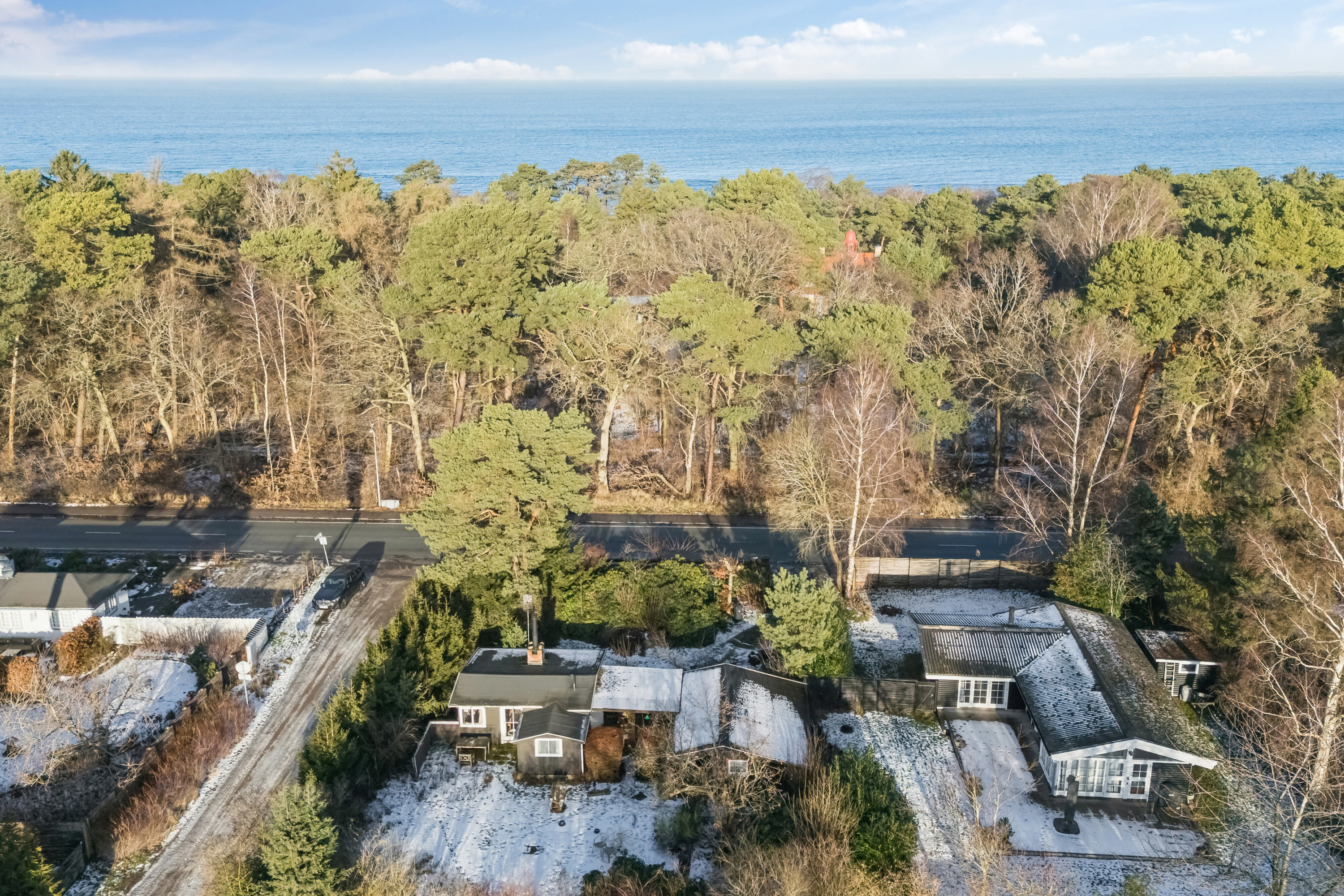Fritidshus: Luftfoto på Nordre Strandvej 479, 3100 Hornbæk