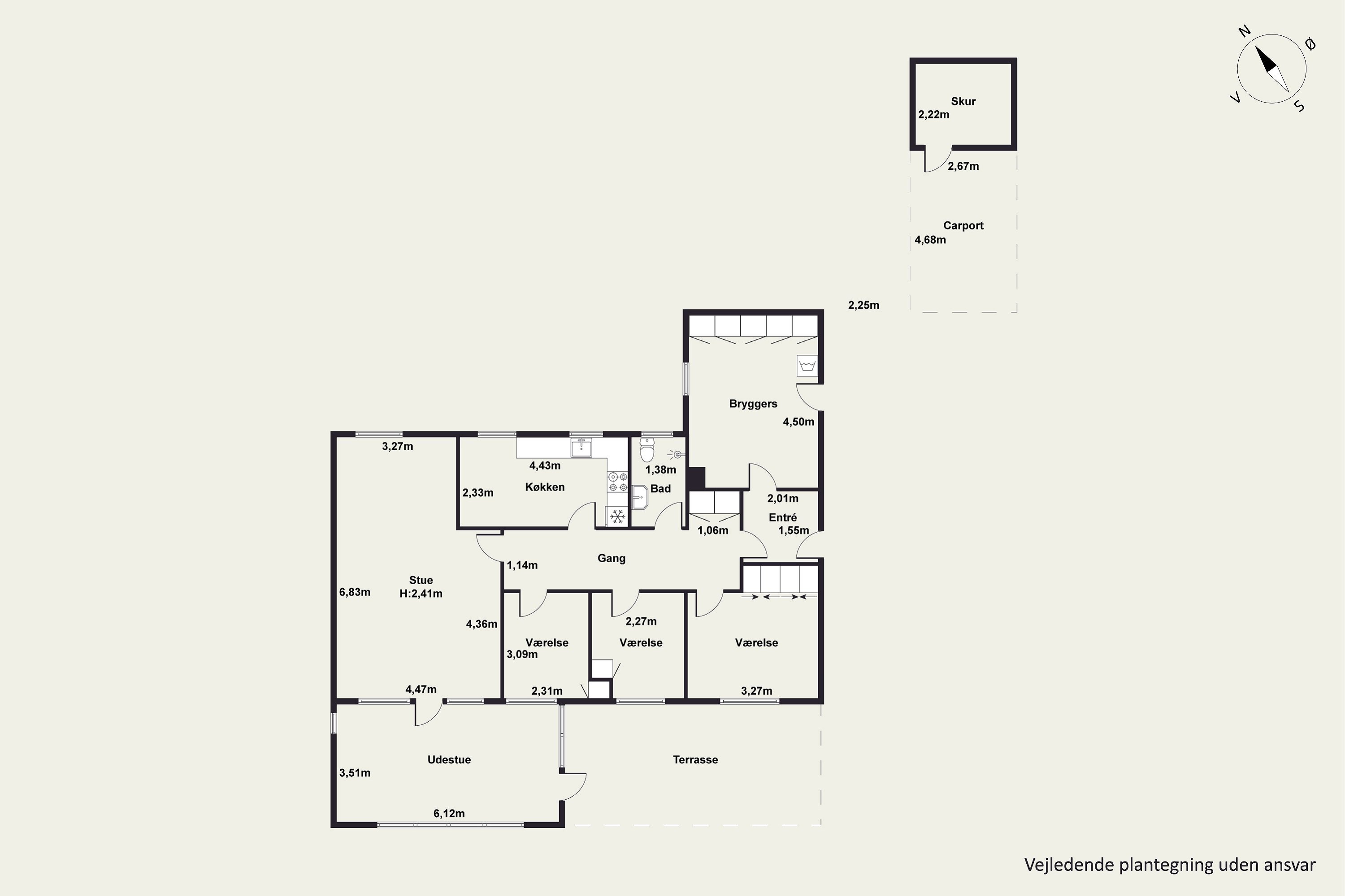 Plantegninger billede af Lyngby Rønnevej 3, Ejerslev, 7900 Nykøbing M